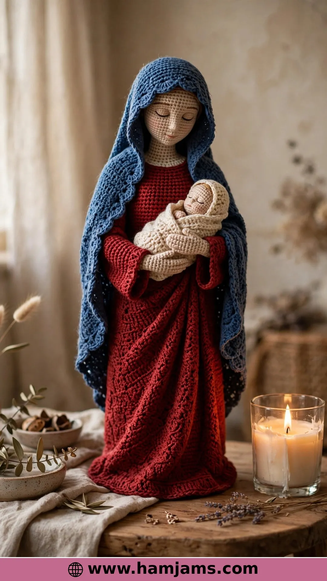 A Serene Madonna to Crochet and Display