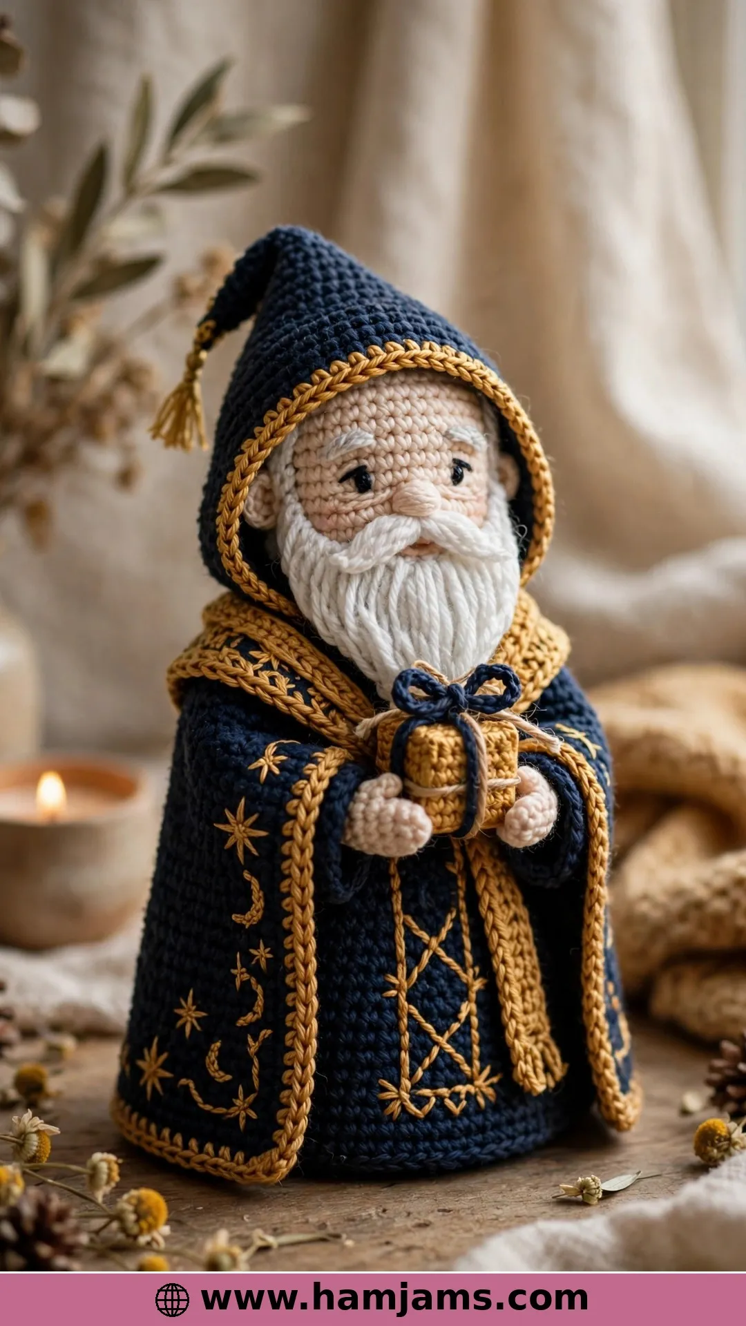 The Second Wise Man in Deep Blue and Honey