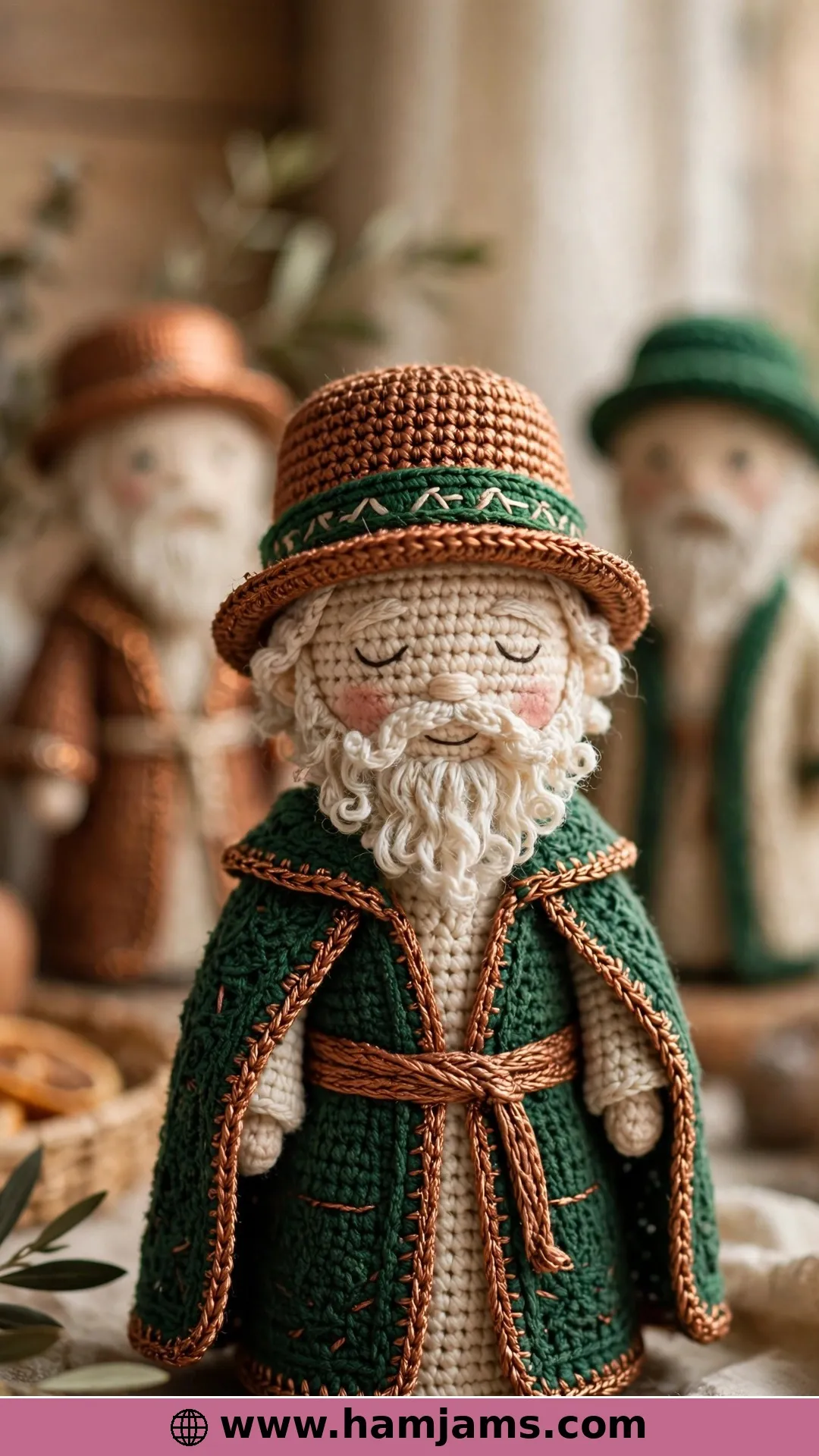 The Third Wise Man in Copper and Green