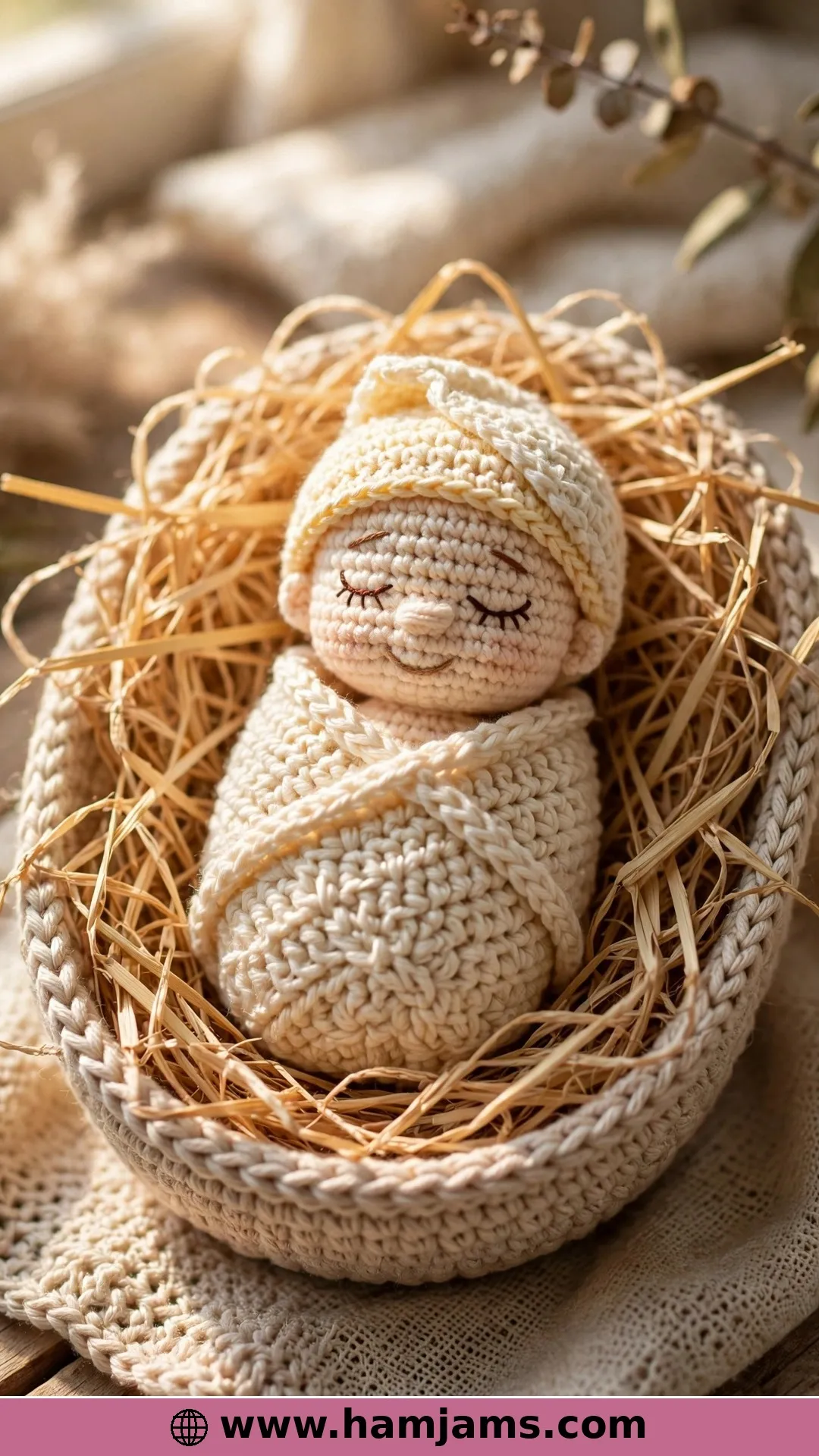 Baby Jesus and His Oval Manger