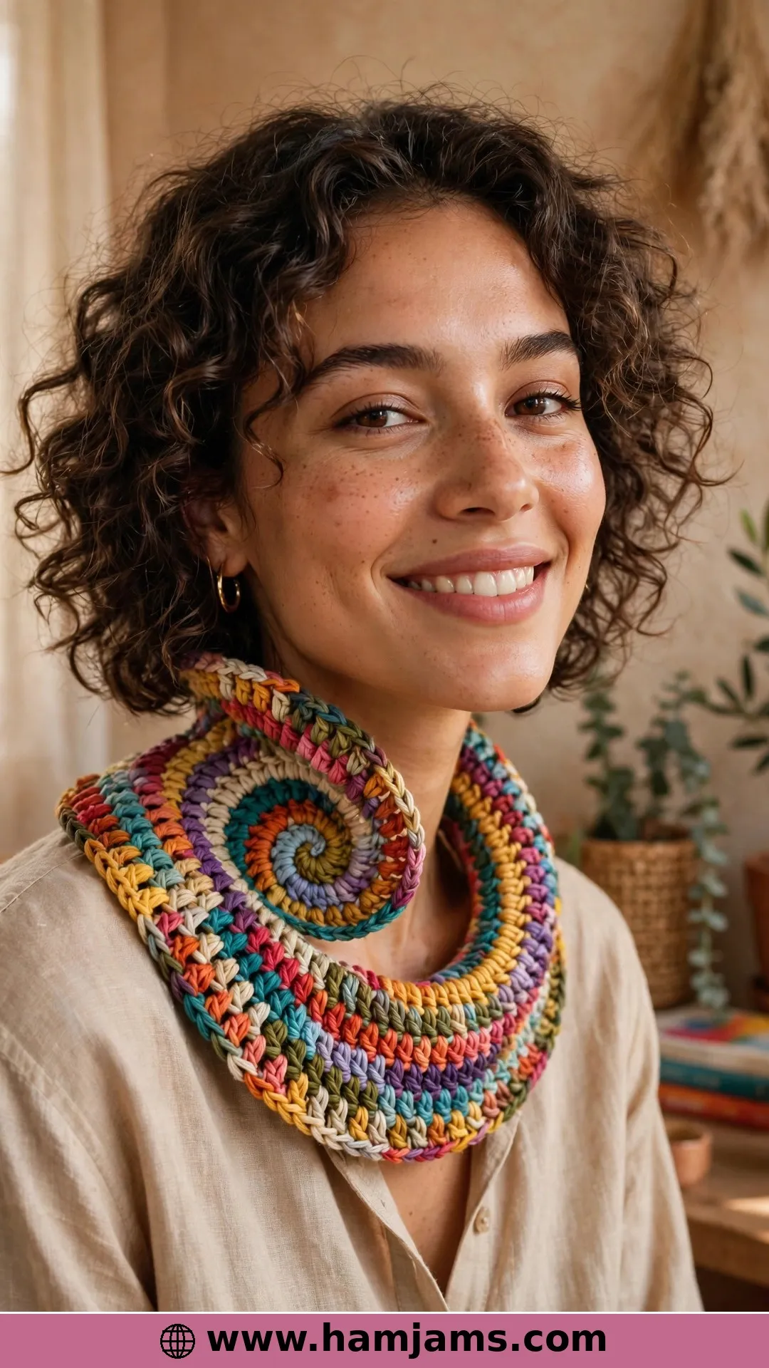 Slip-Stitch Spirals in Changing Colours