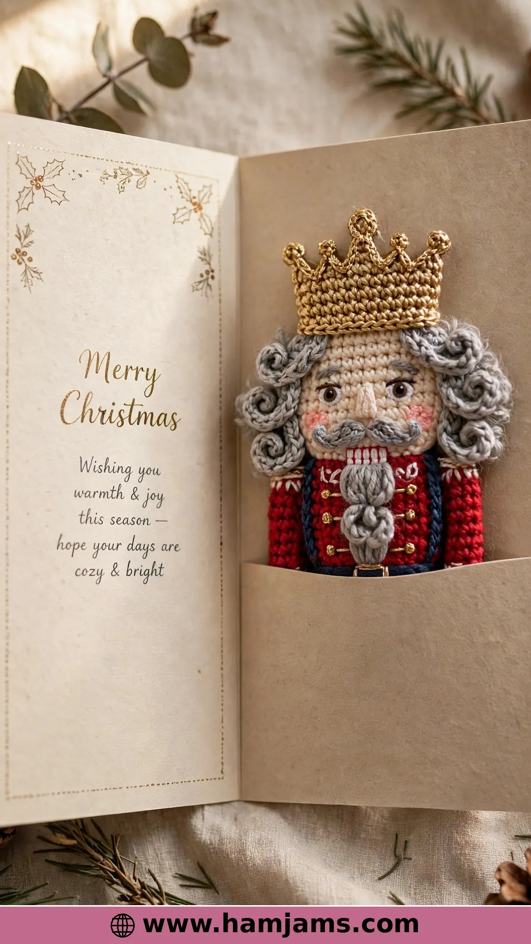The Flat Nutcracker You Glue and Felt