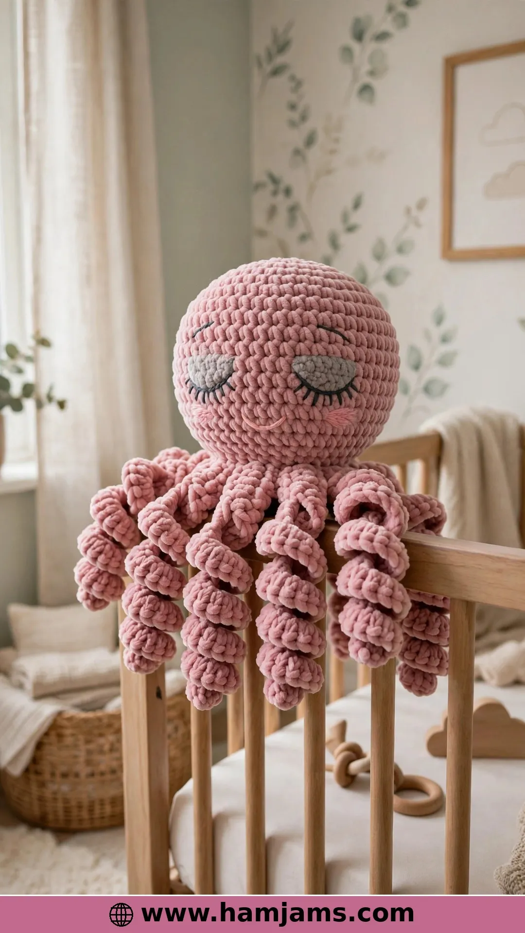 A Sleepy Chenille Octopus, Zero Sewing