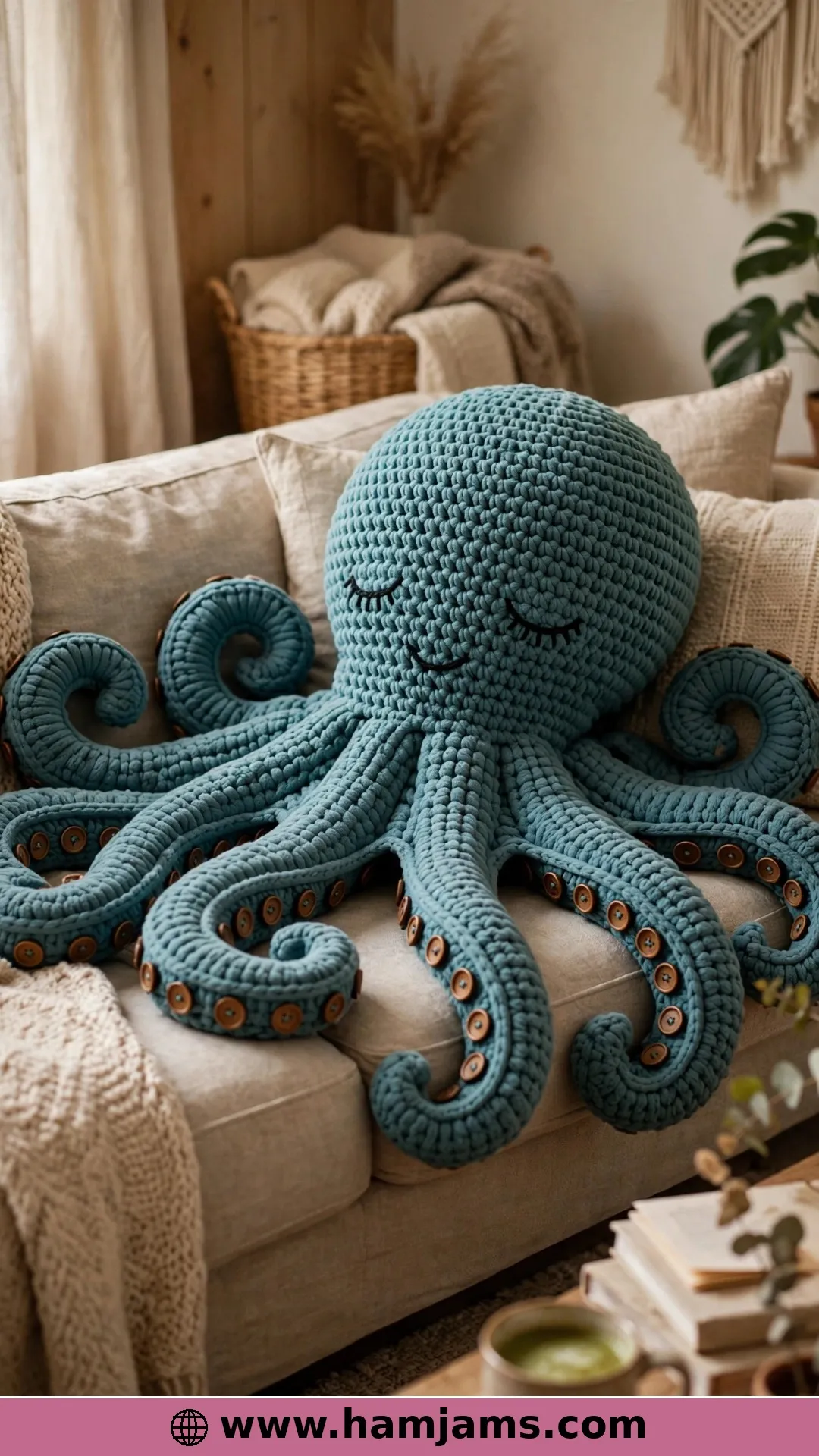 The Big Octopus Squish with Button Suckers