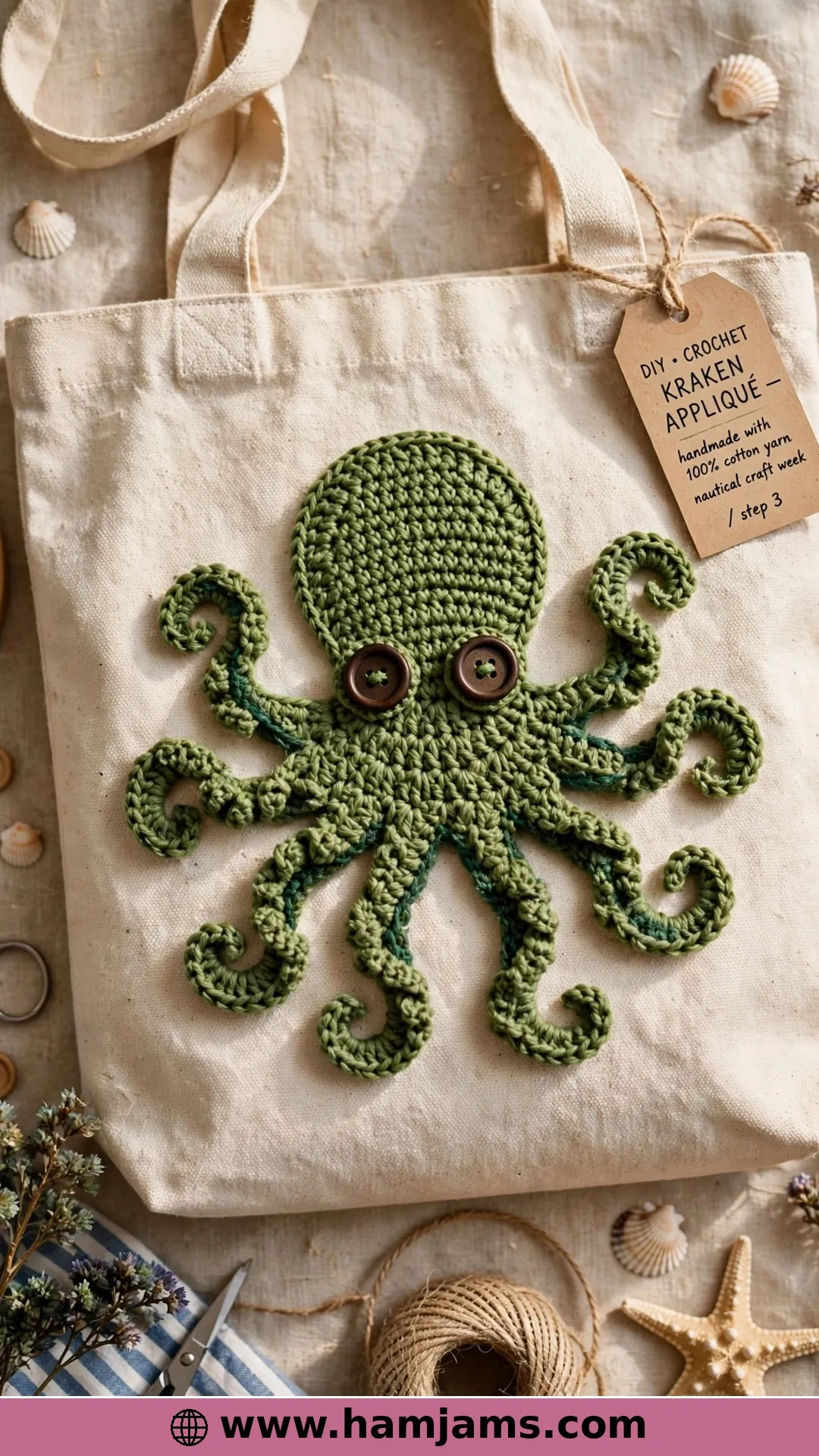 The Jaunty Kraken Appliqué