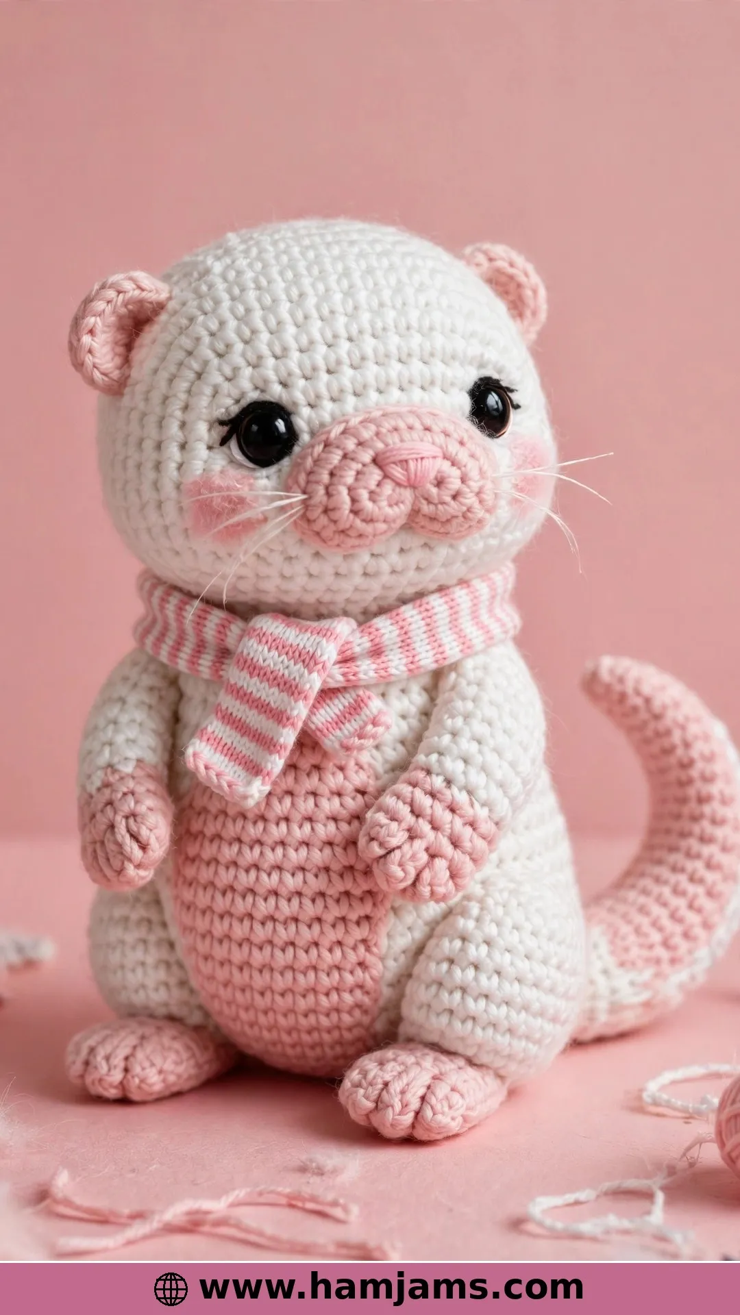 Vicenzo, the Kawaii Otter in Pink