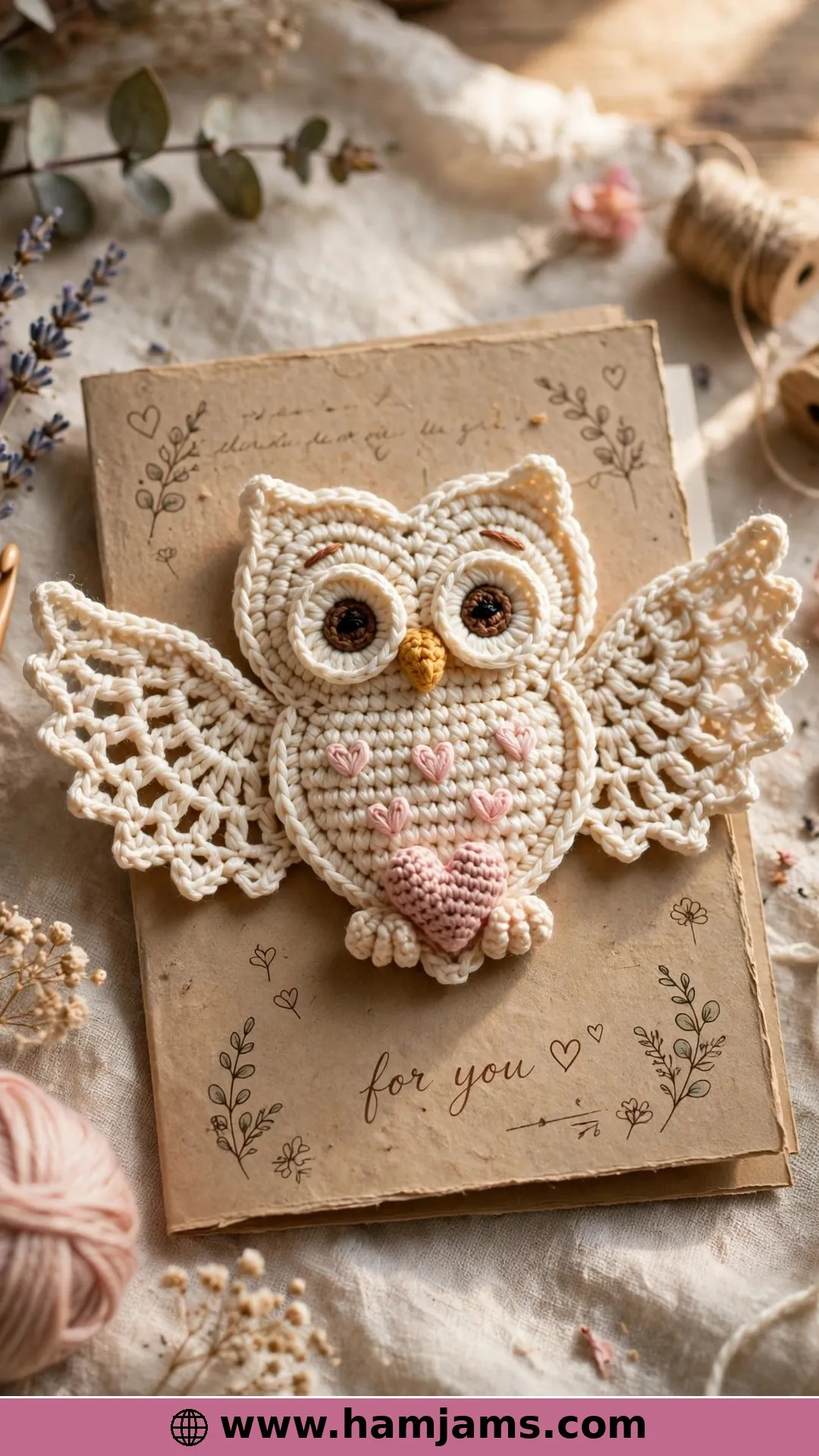 A Heart-Shaped Owl Appliqué