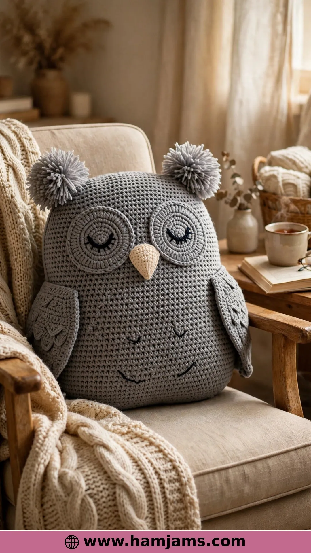 The Big Ragdoll Owl Pillow