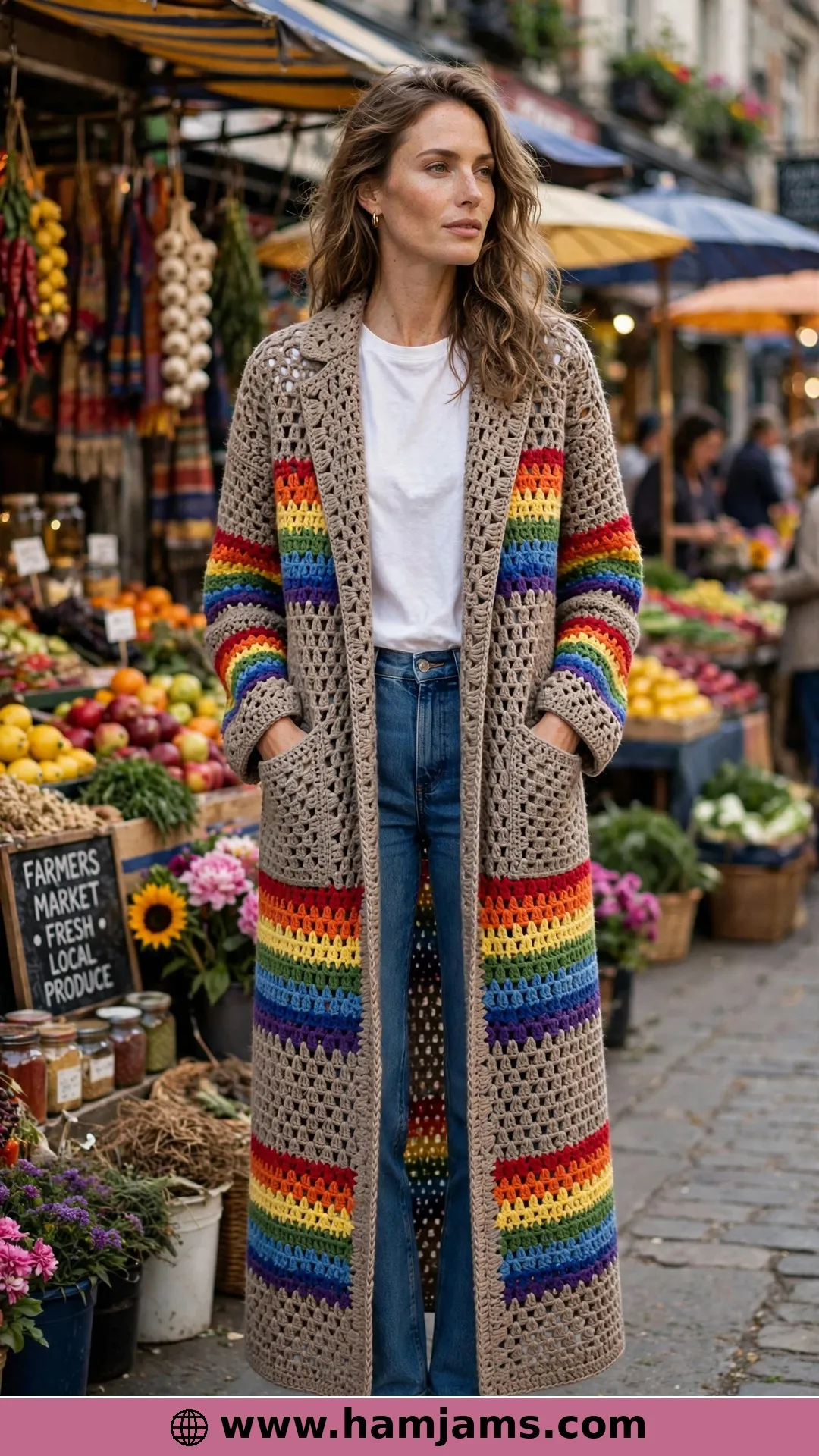 The Reversible Coat with Two Patterns and Proper Pockets