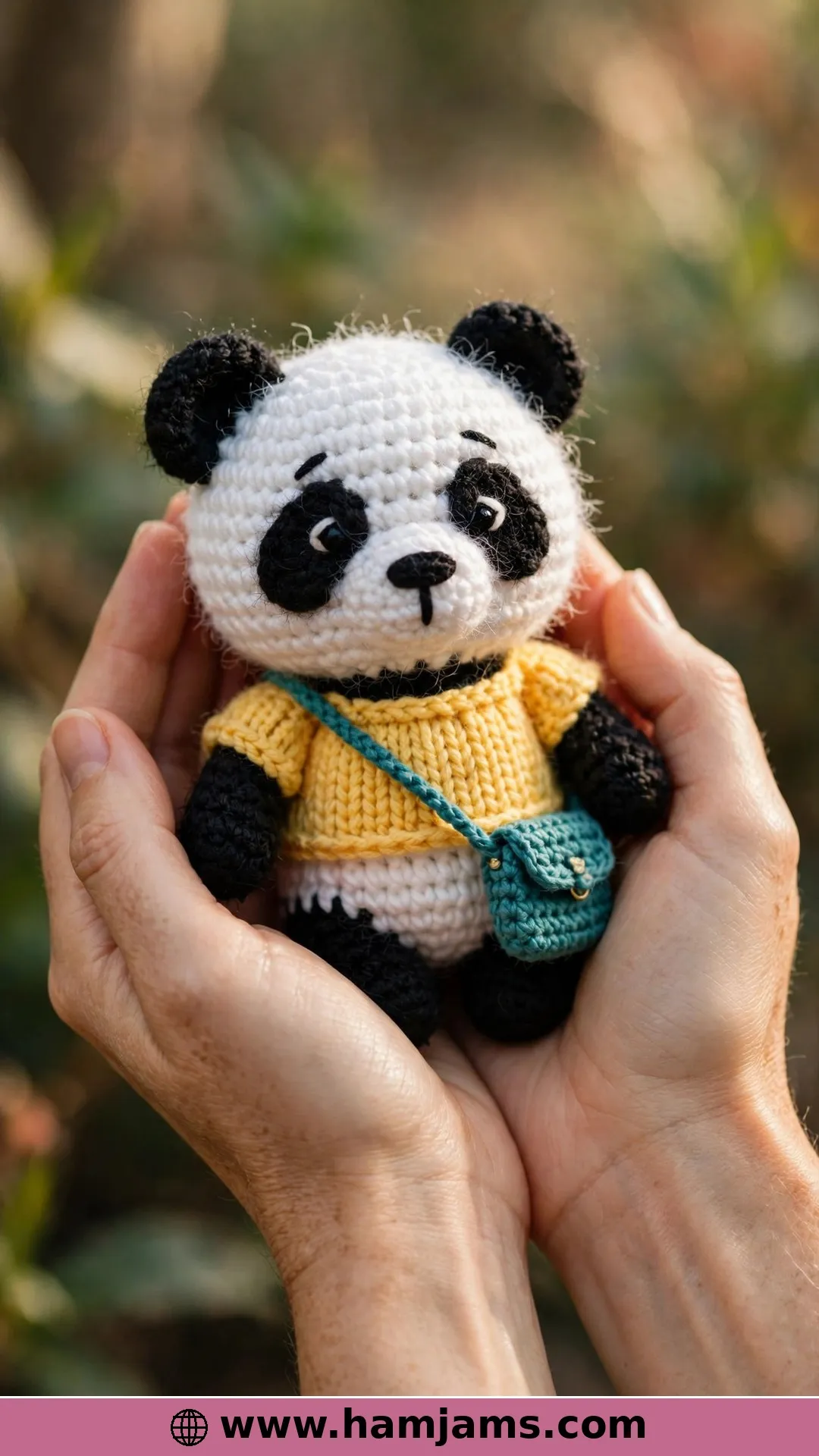 The Fuzzy Panda Carrying Its Own Little Bag