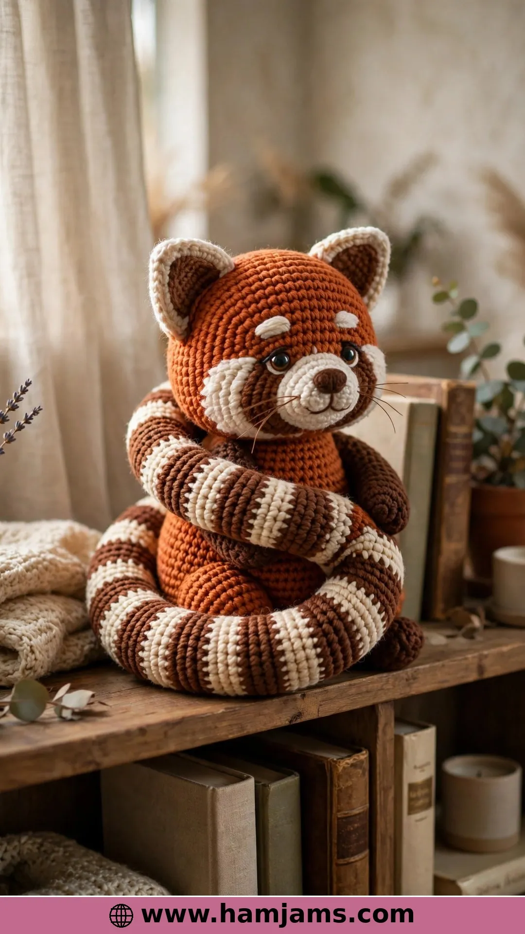 A Red Panda With a Beautifully Ringed Tail