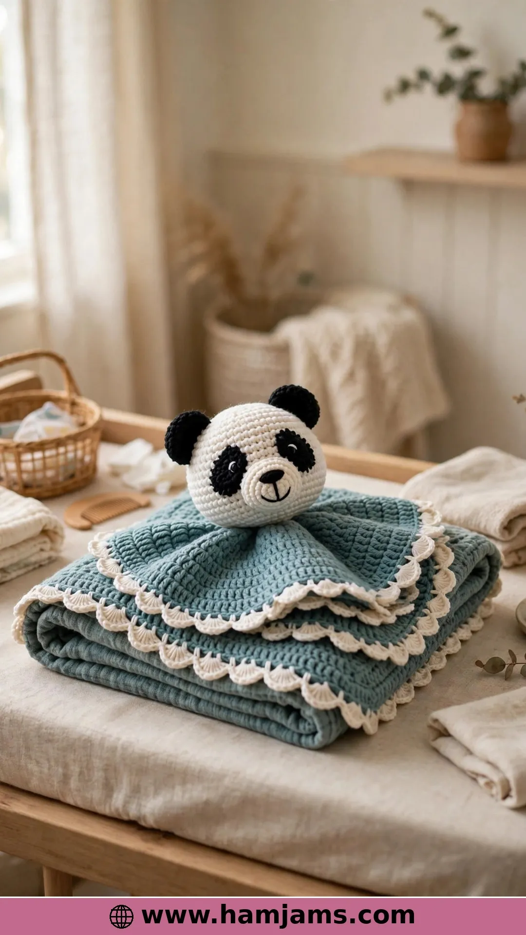 Petunia, the Lovey With a Shell-Edged Blanket