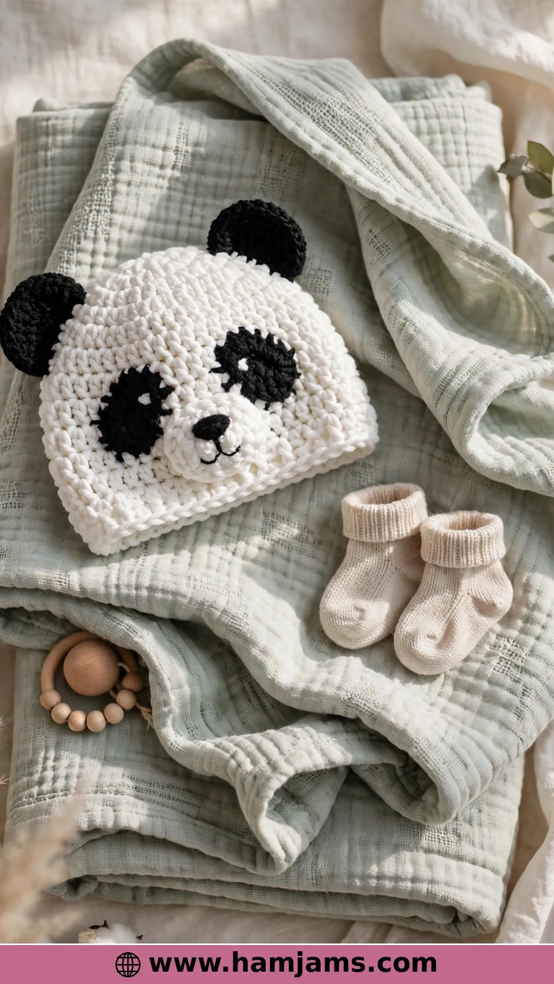 The Panda Baby Hat With Three Sizes Free