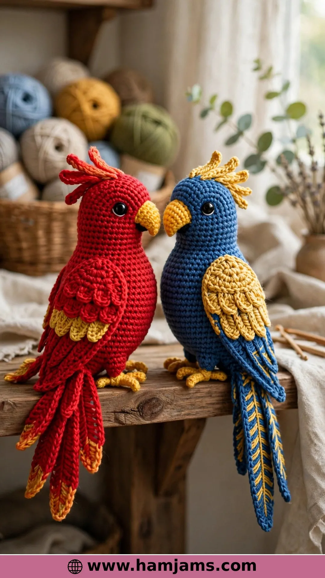 Parrot Pals, Two Birds in One Pattern