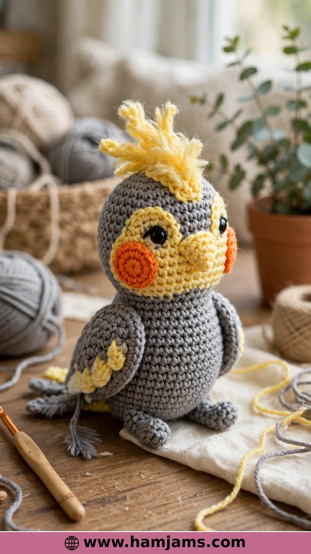 Cockatiel Birb, the Grey-and-Yellow Sweetheart
