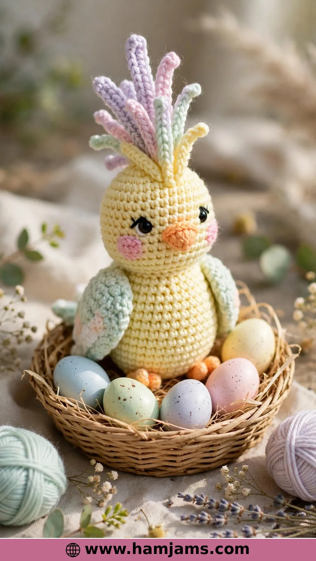 An Easter Cockatiel With a Tall Crest