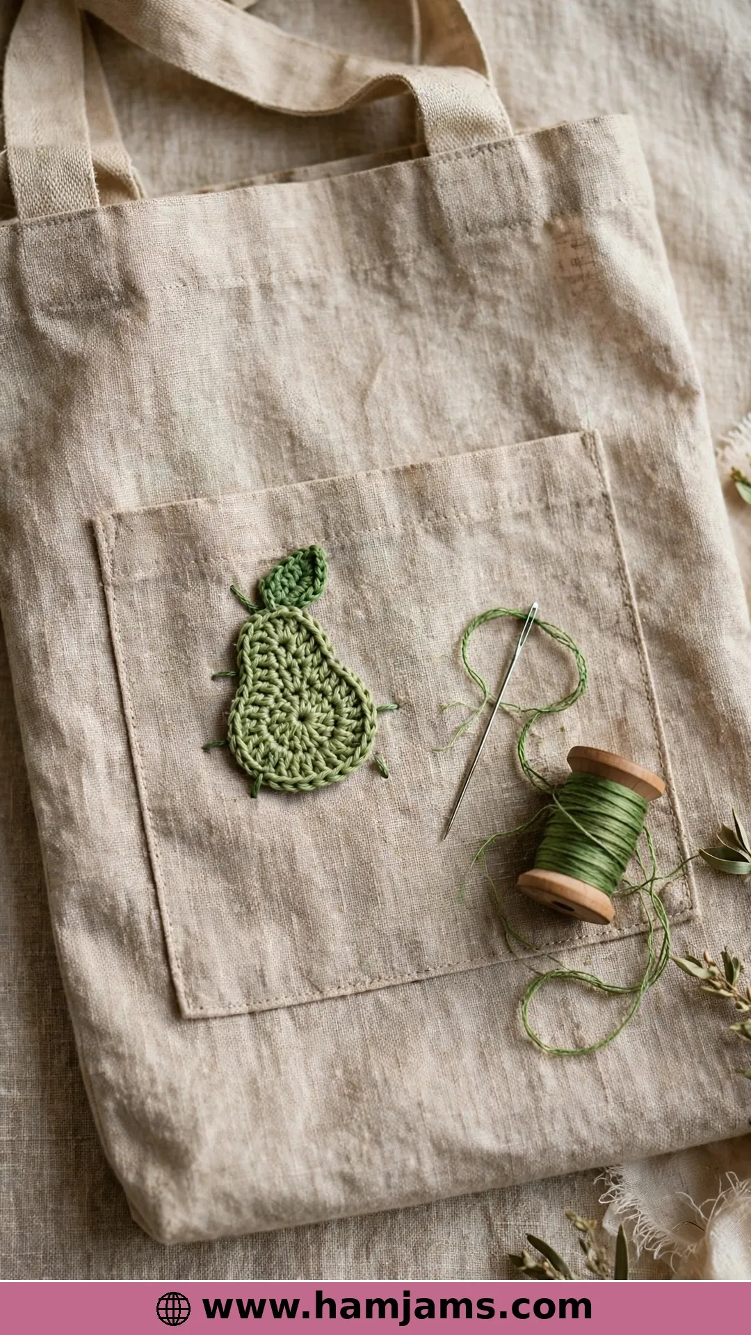A Little Pear Appliqué for Everything