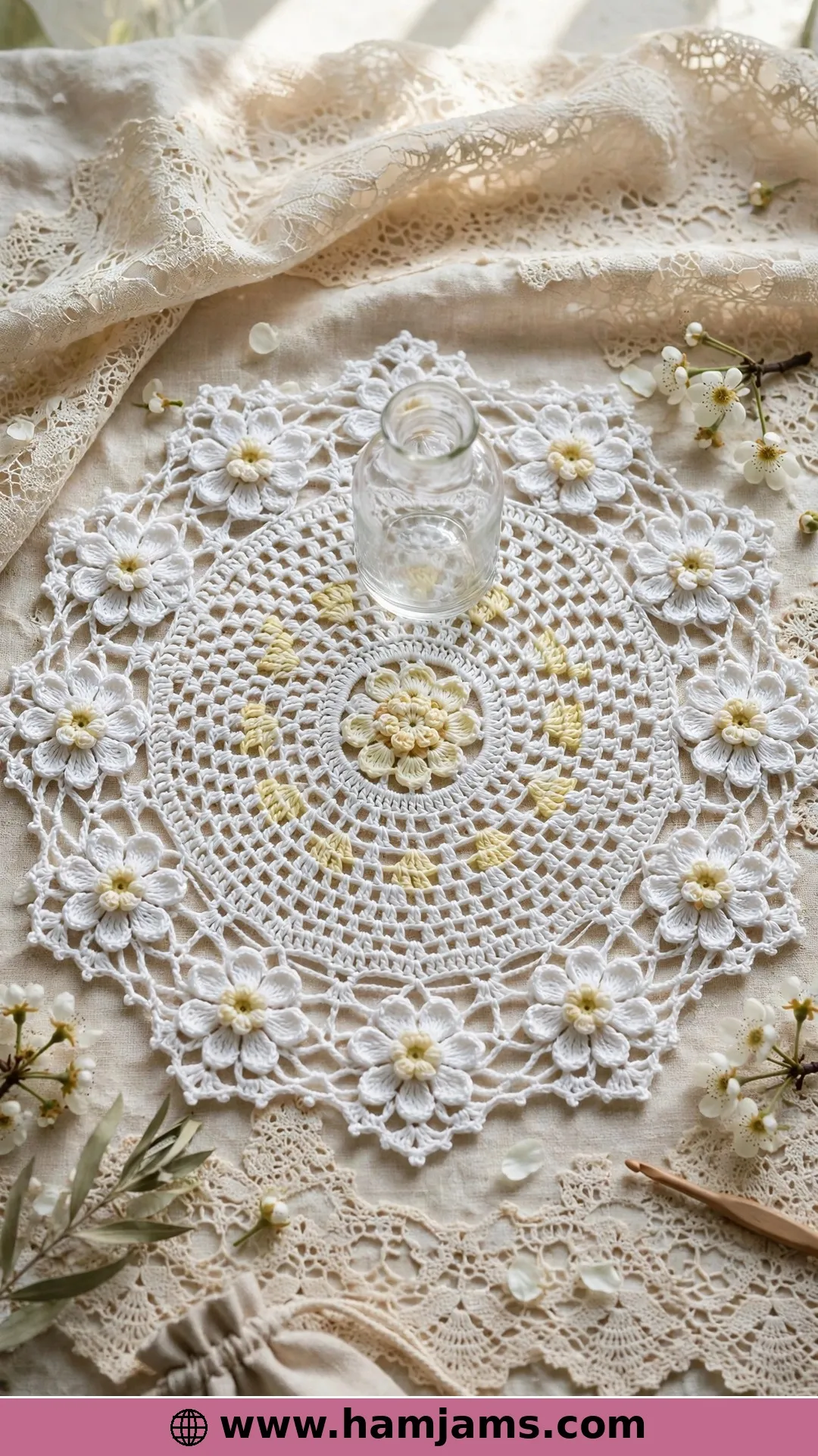 The Pear Blossom Doily — A Flower, Honestly Labelled