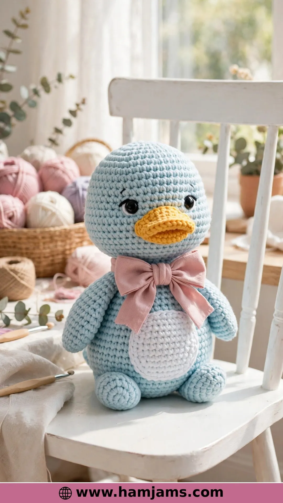 The Pastel Duck With the Pink Bow
