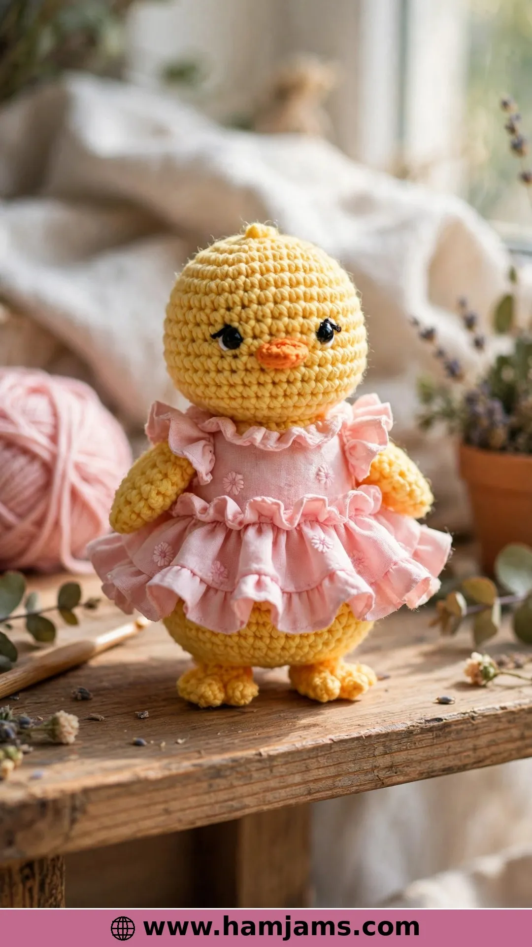 The Dressed Chick in Pink Ruffles