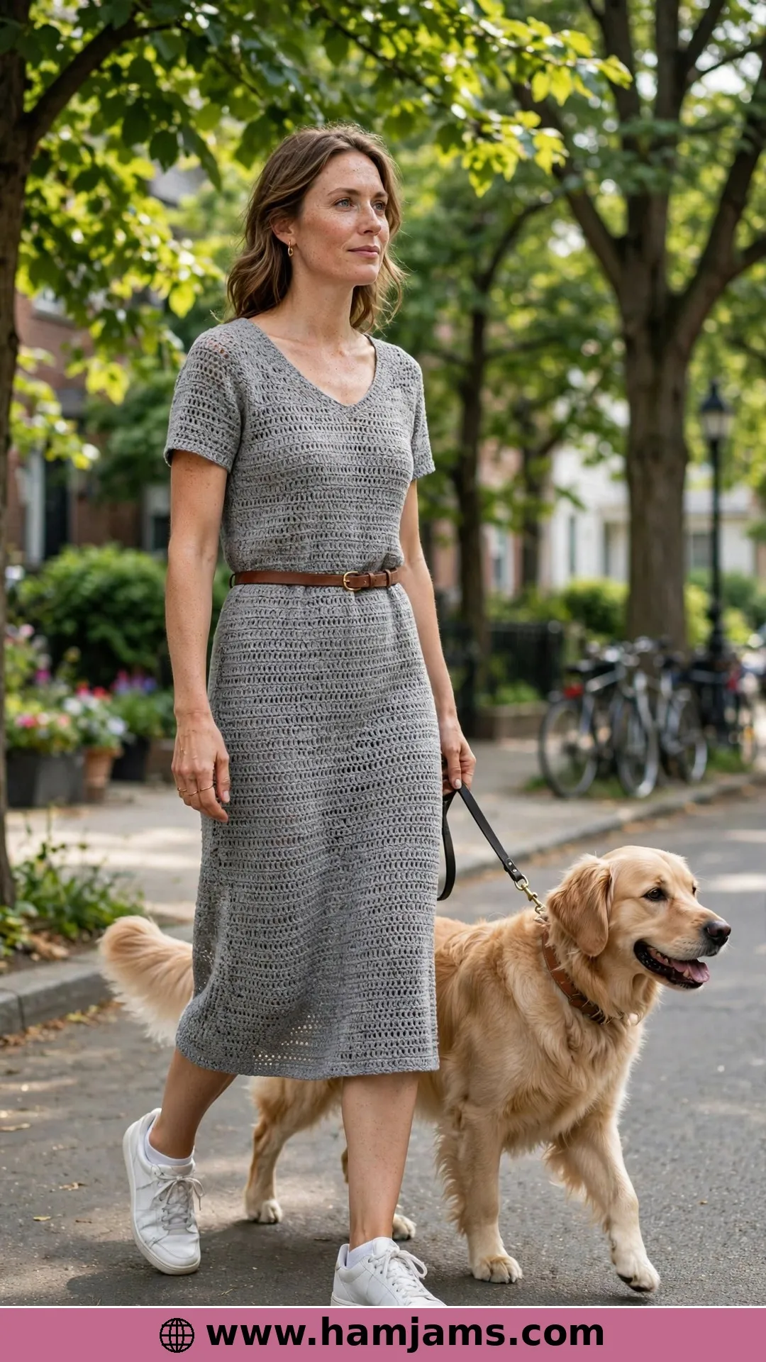 The Easy T-Shirt Dress with the Flattering V-Neck
