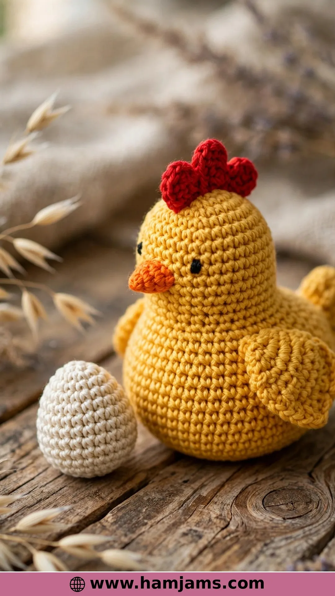A Golden Chicken and Her Matching Egg