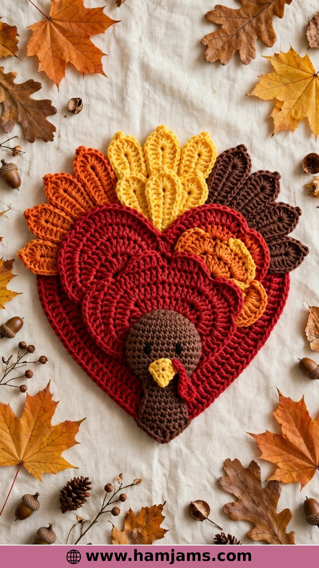 A Heart-Shaped Turkey for Autumn