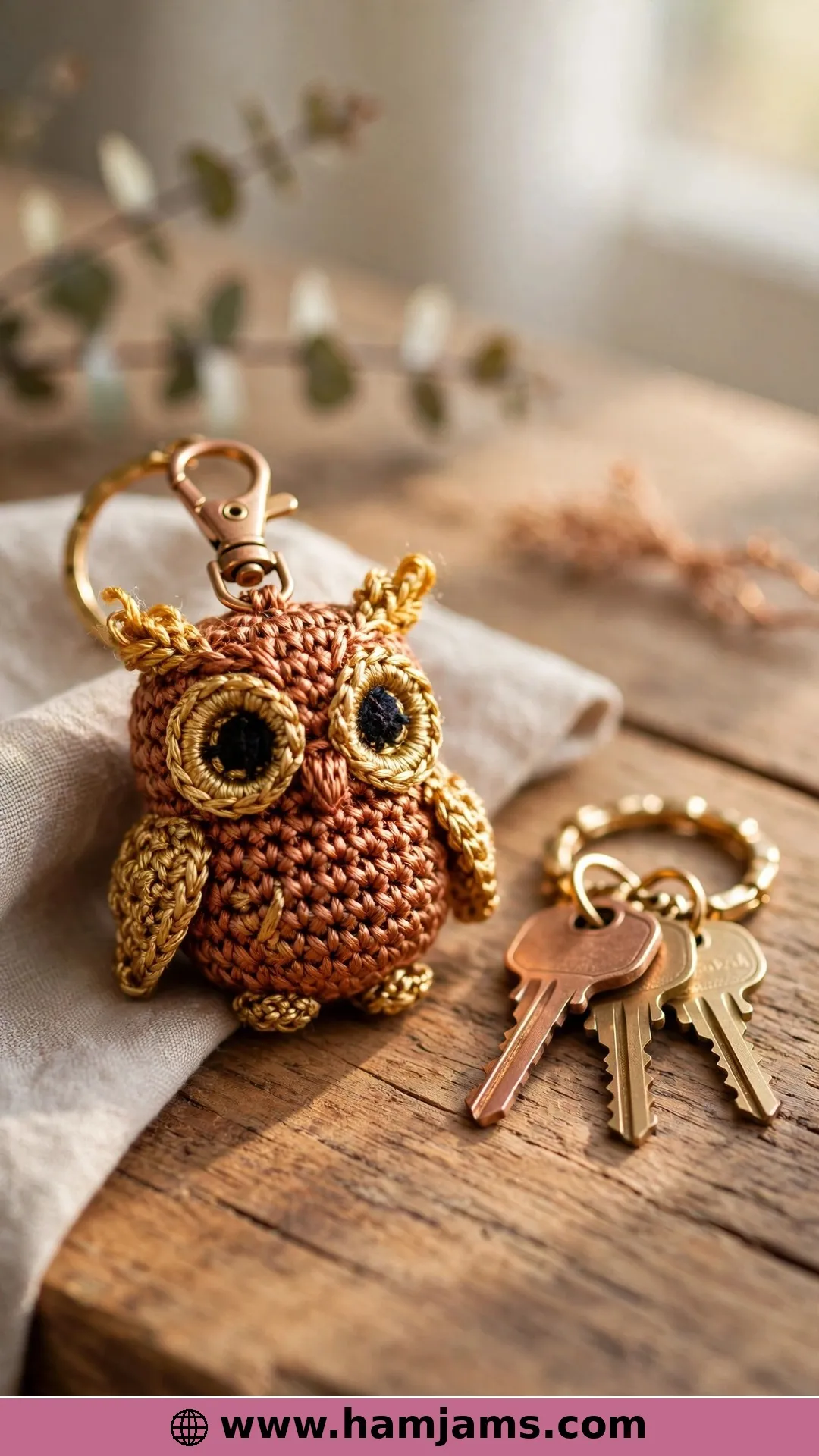 A Tiny Owl Keychain