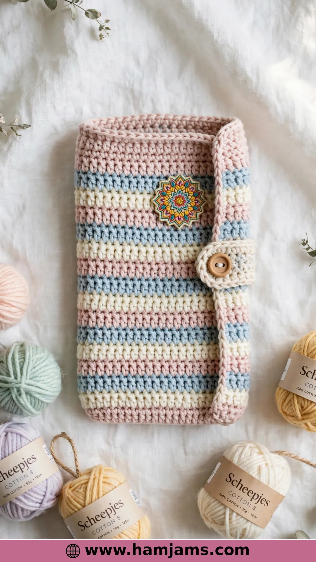 Secret Pearl: Stripes and a Tiny Mandala