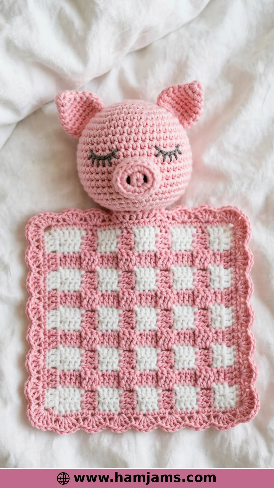 A Pig Lovey With a Sweet Shell Border
