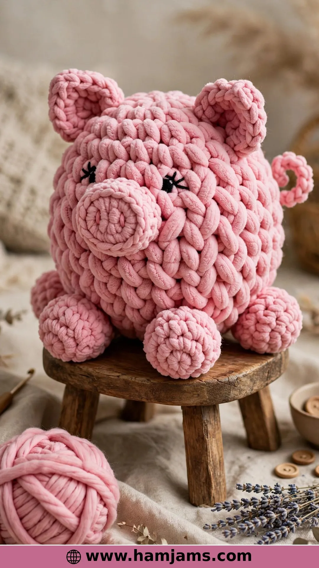 A One-Hour Pig in Chunky Blanket Yarn