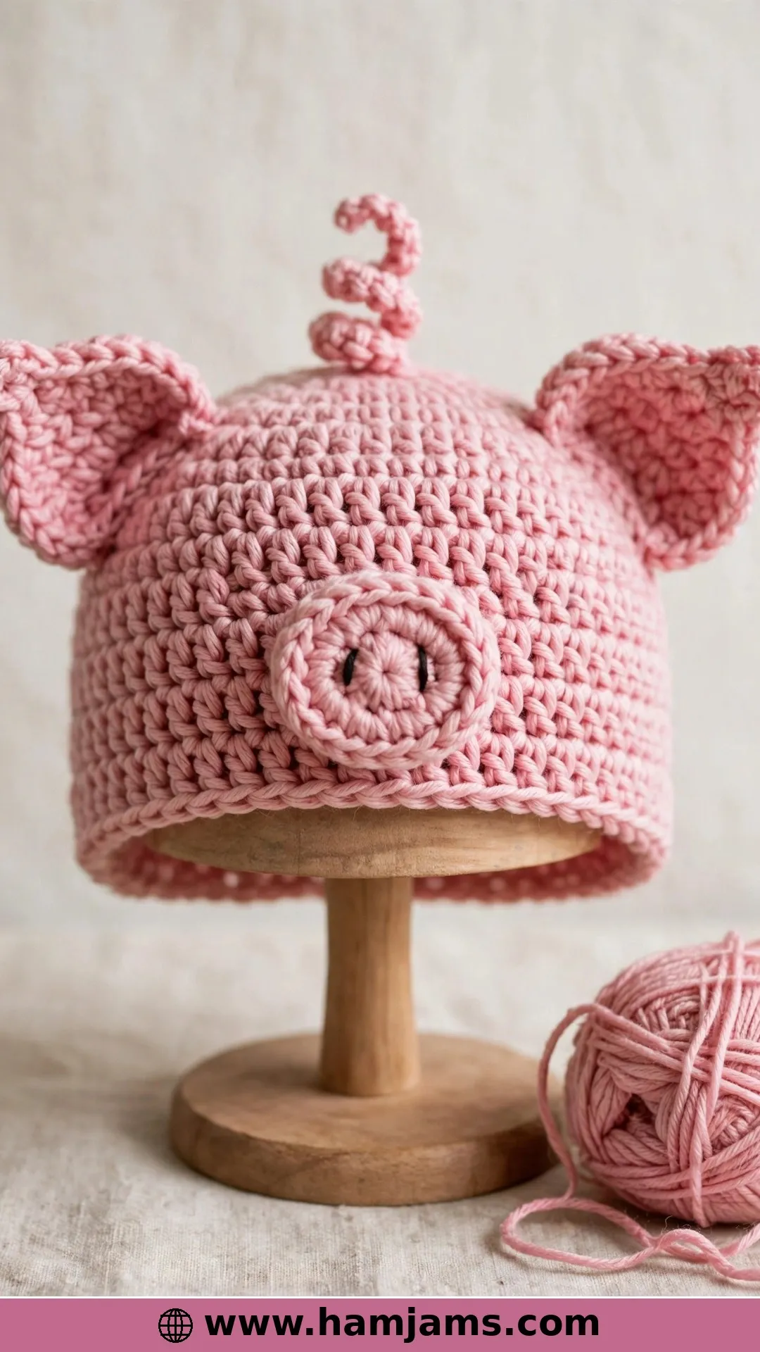 A Pig Hat From Baby to Adult