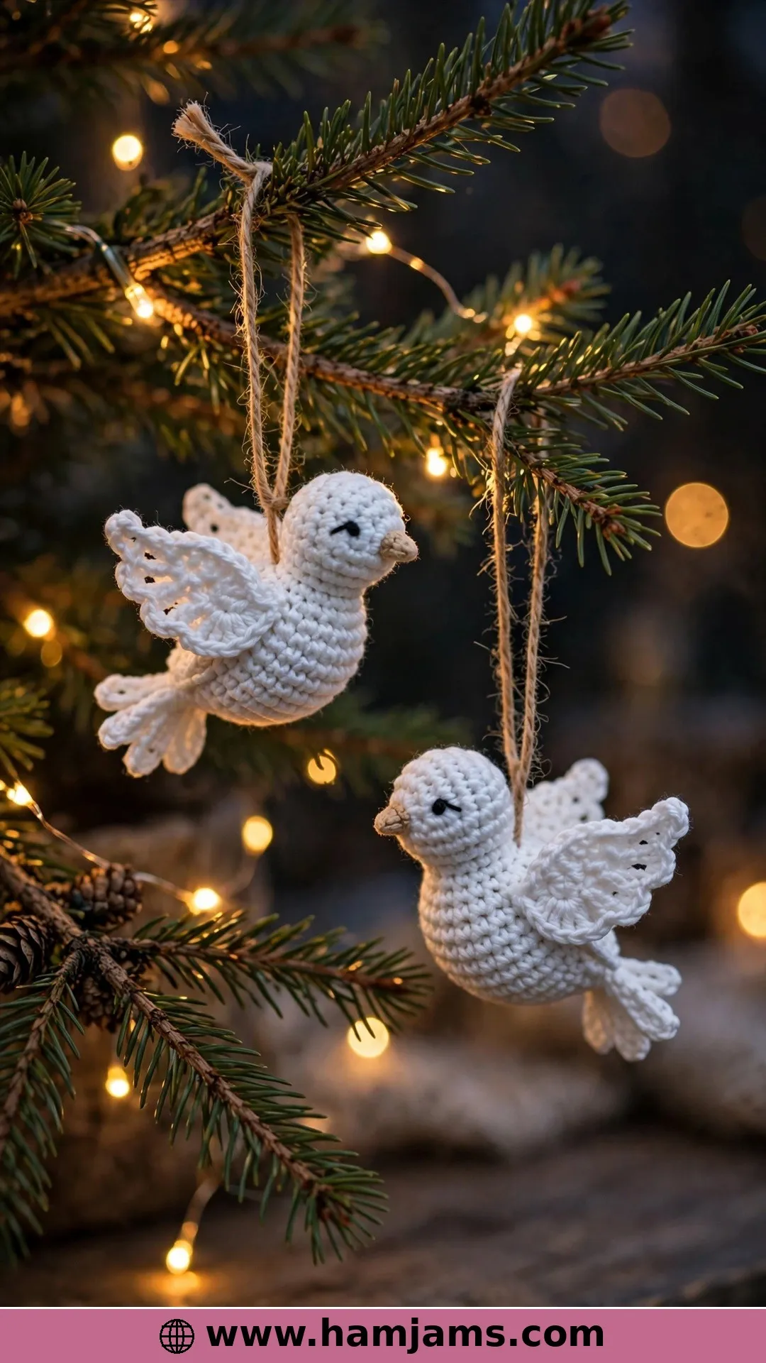 Turtle Doves for the Christmas Tree