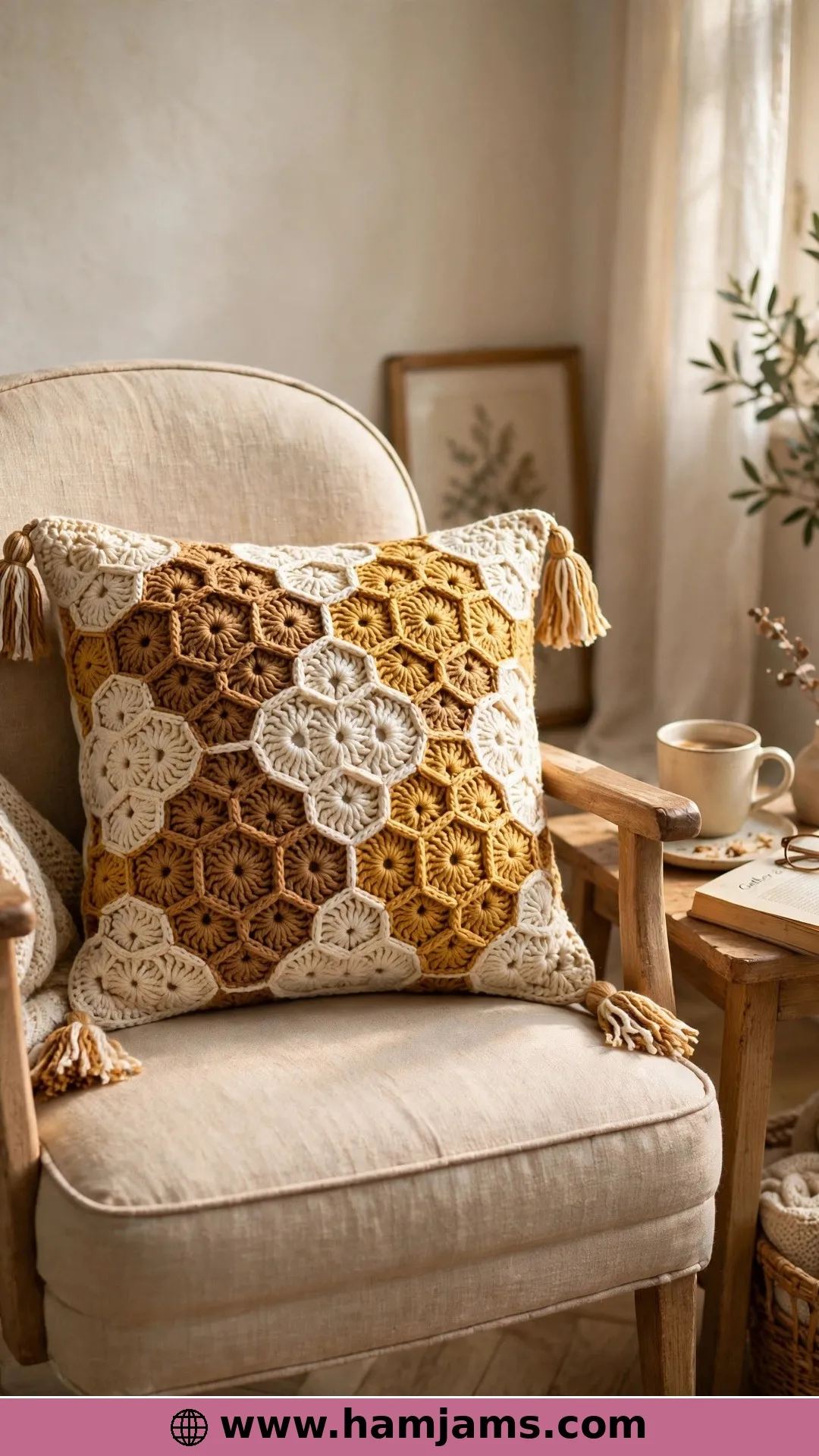 Tunisian Honeycomb, Worked Seamlessly in the Round