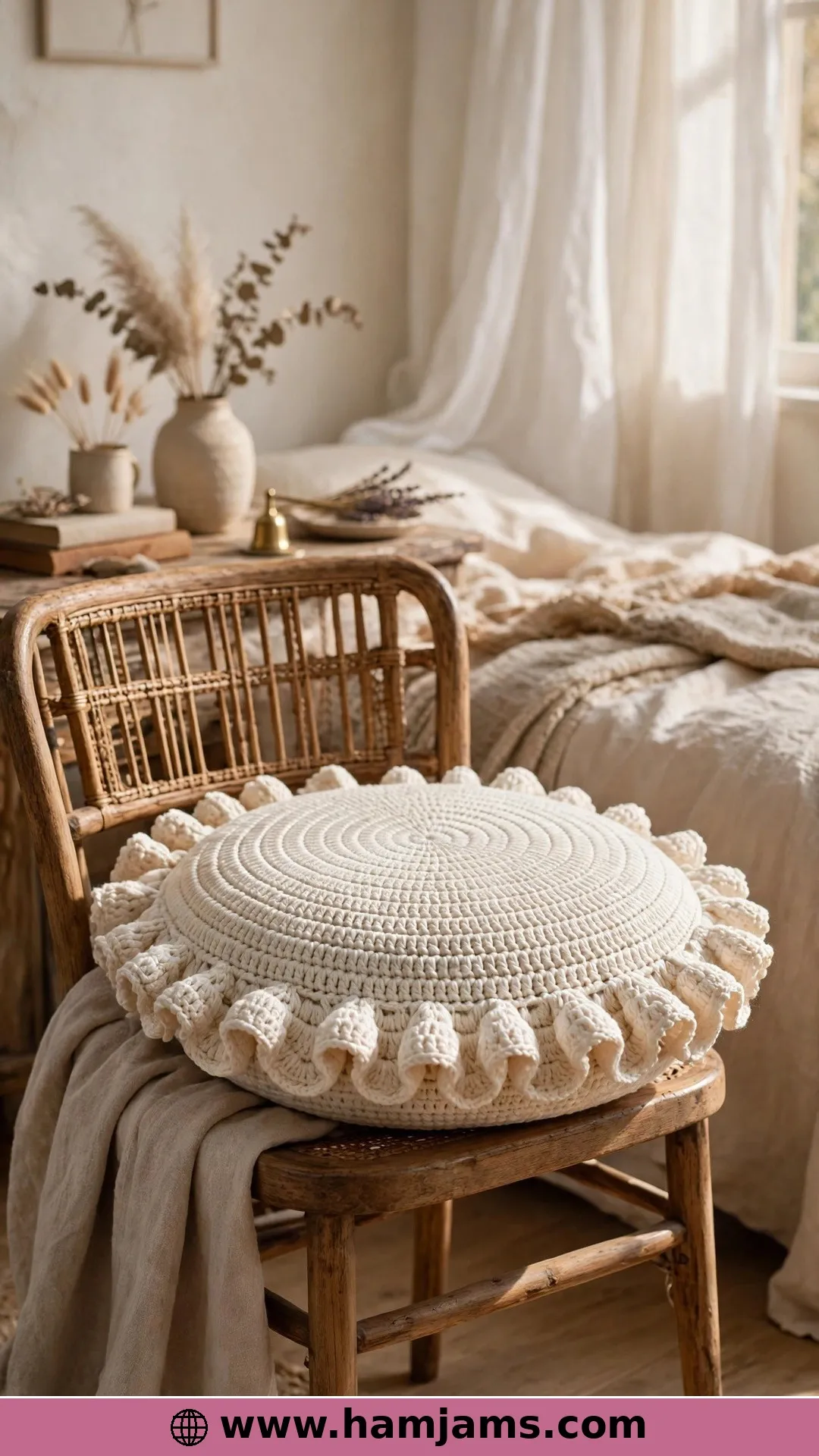 A Round, Ruffled Romance in Alpaca