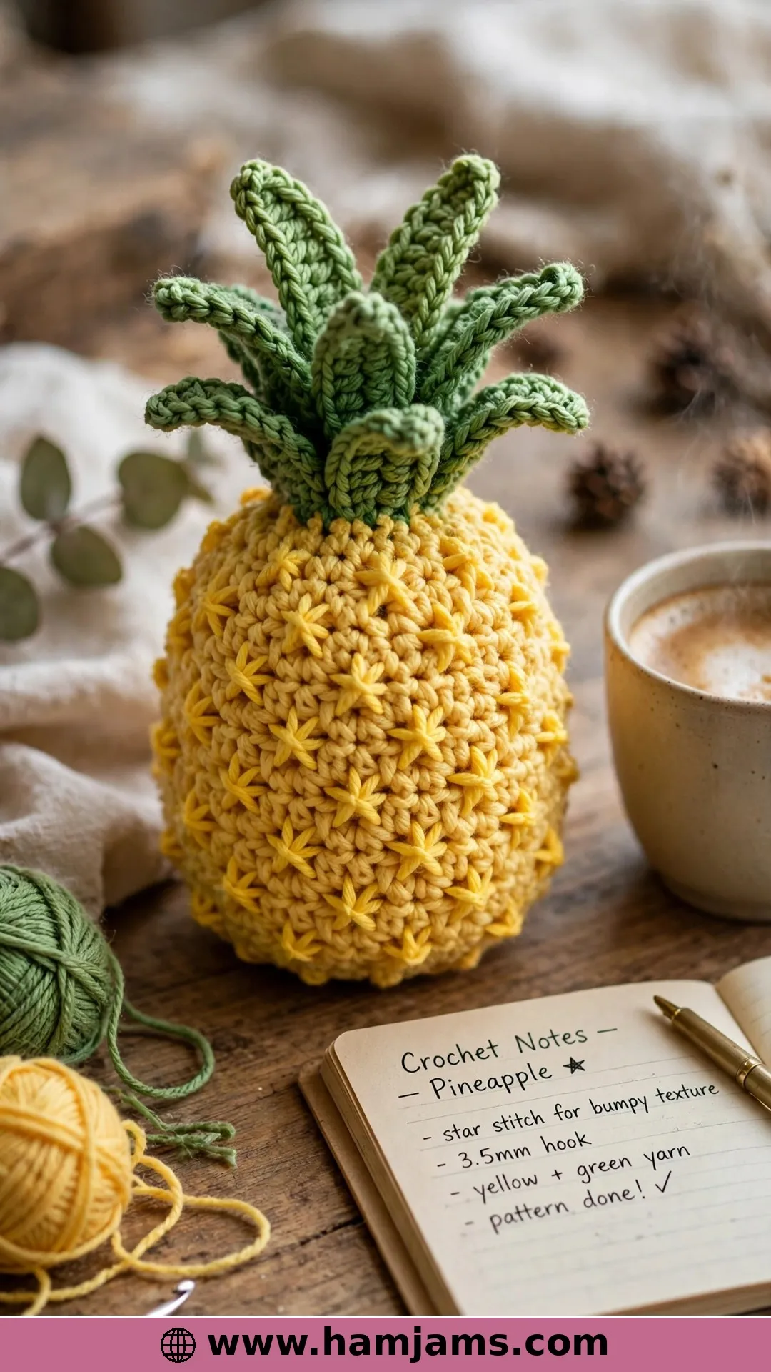 The No-Sew Pineapple with Star-Stitch Texture