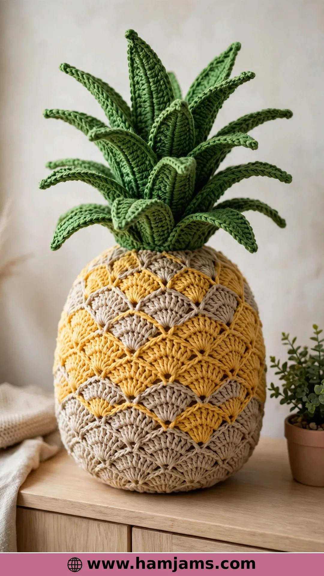 The Giant Statement Pineapple from a Dutch Yarn Shop