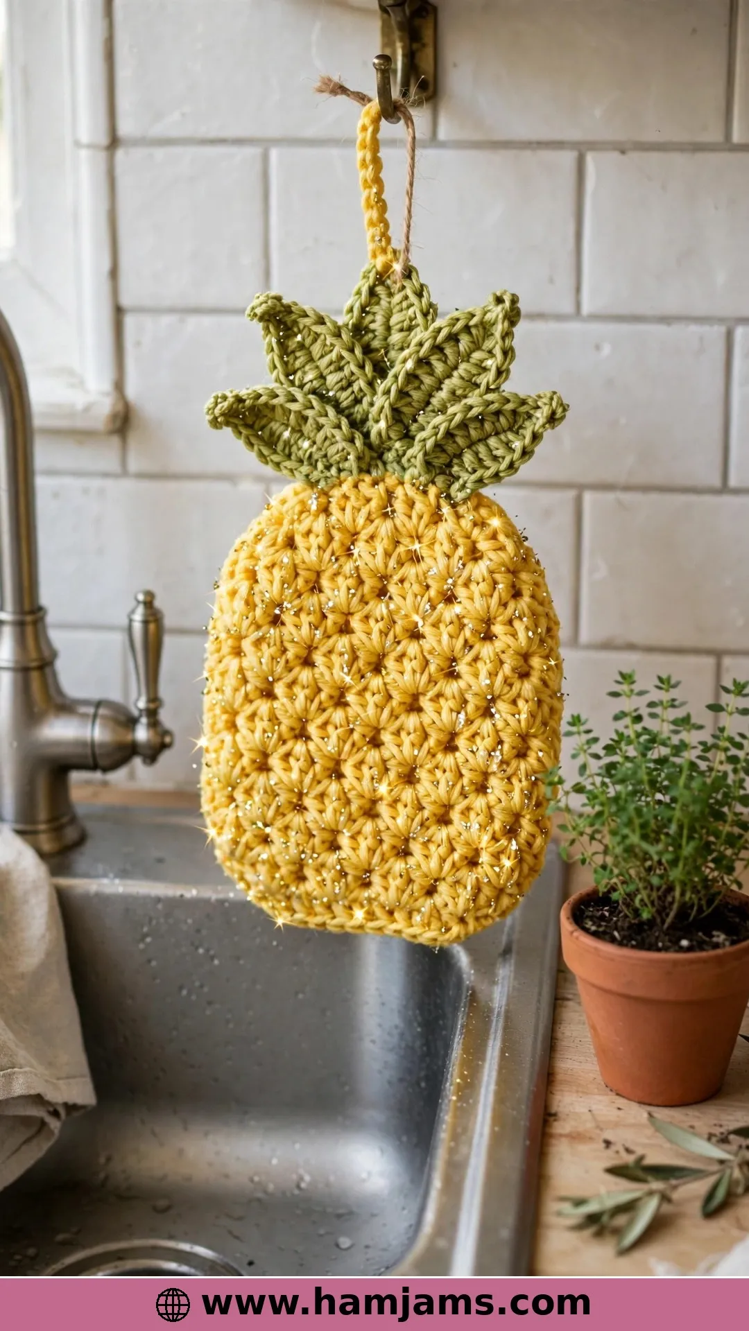 The Scrubby Dishcloth with a Little Sparkle