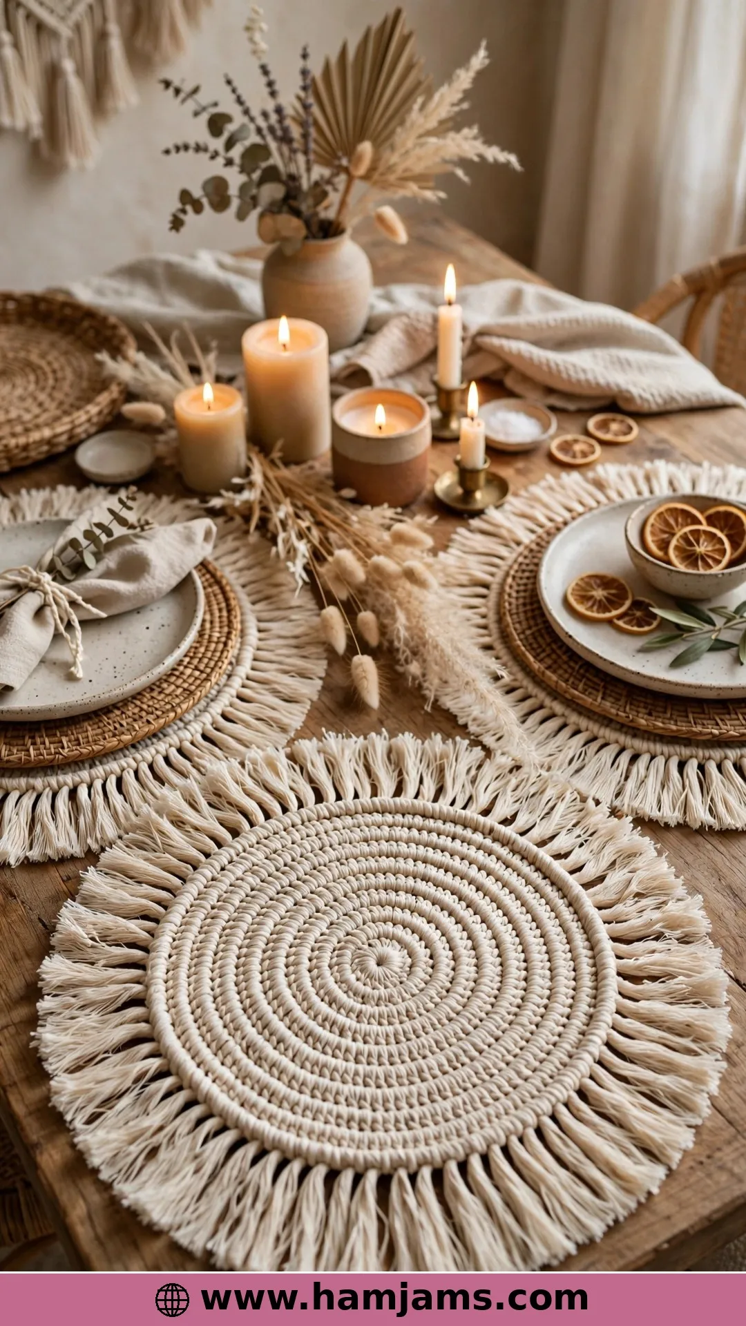 Boho Spirals with Swishy Fringe