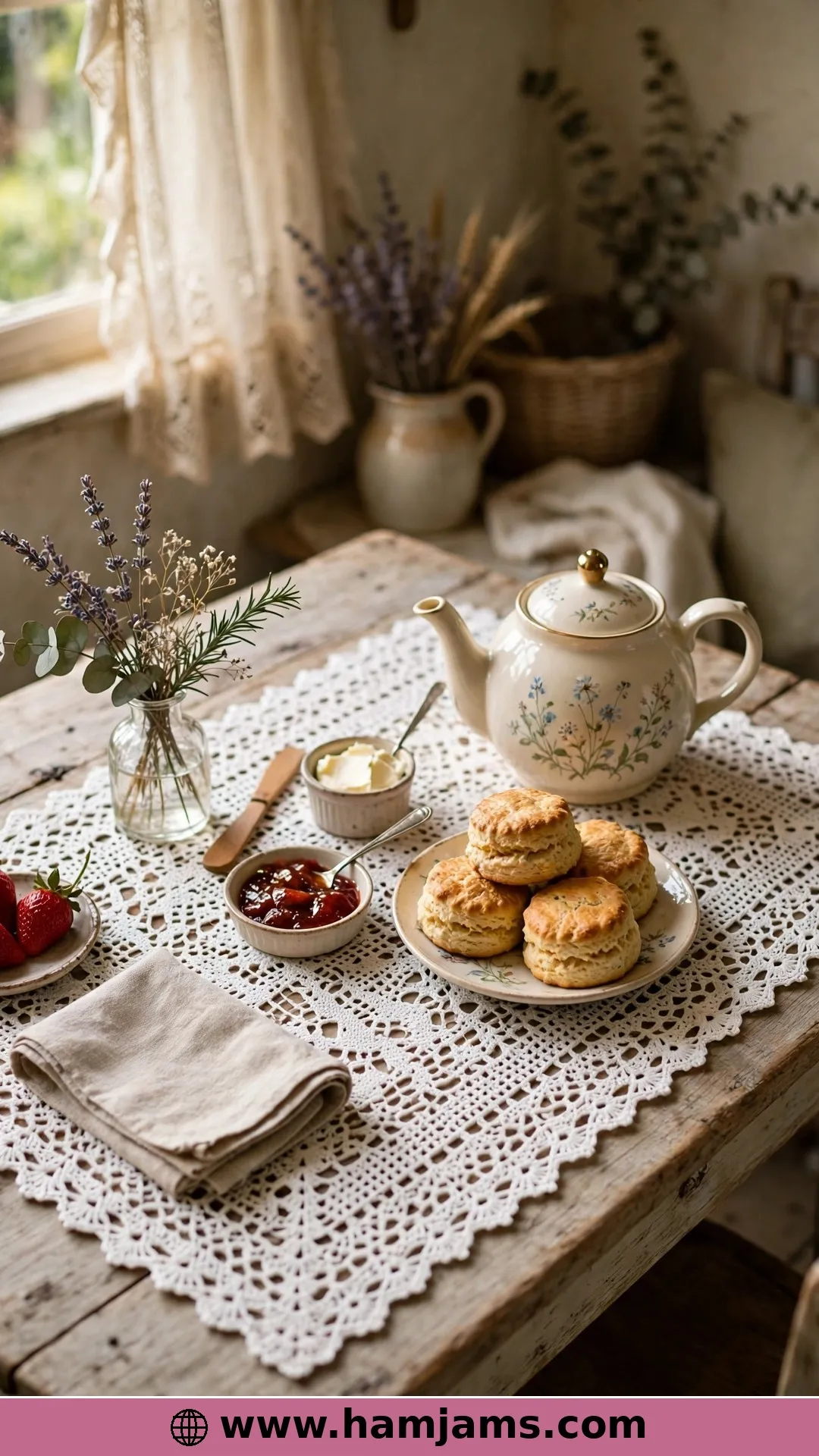 Cottage Garden Lace for Afternoon Tea