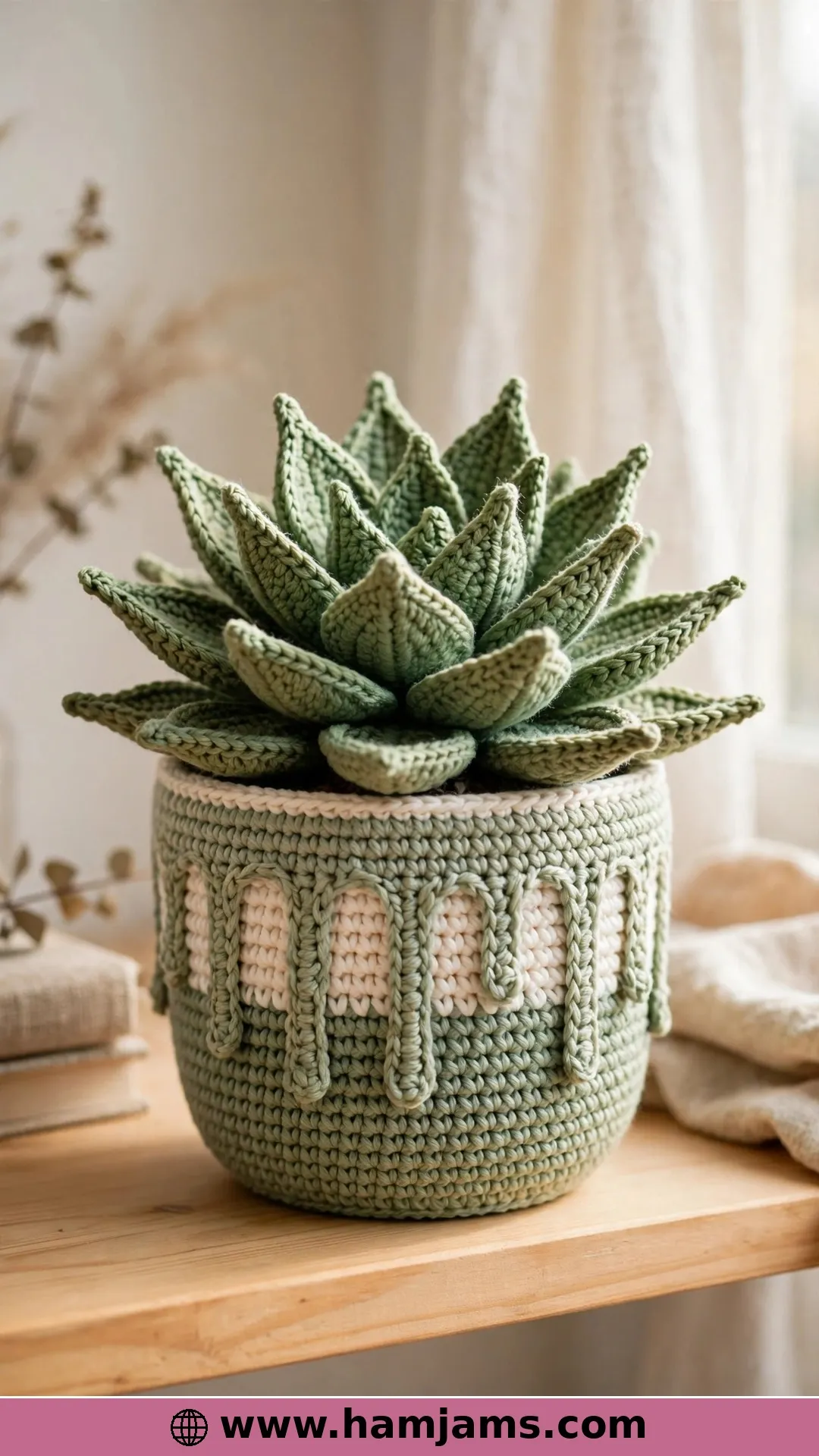 Succulent Cutie in a Drip-Glaze Pot