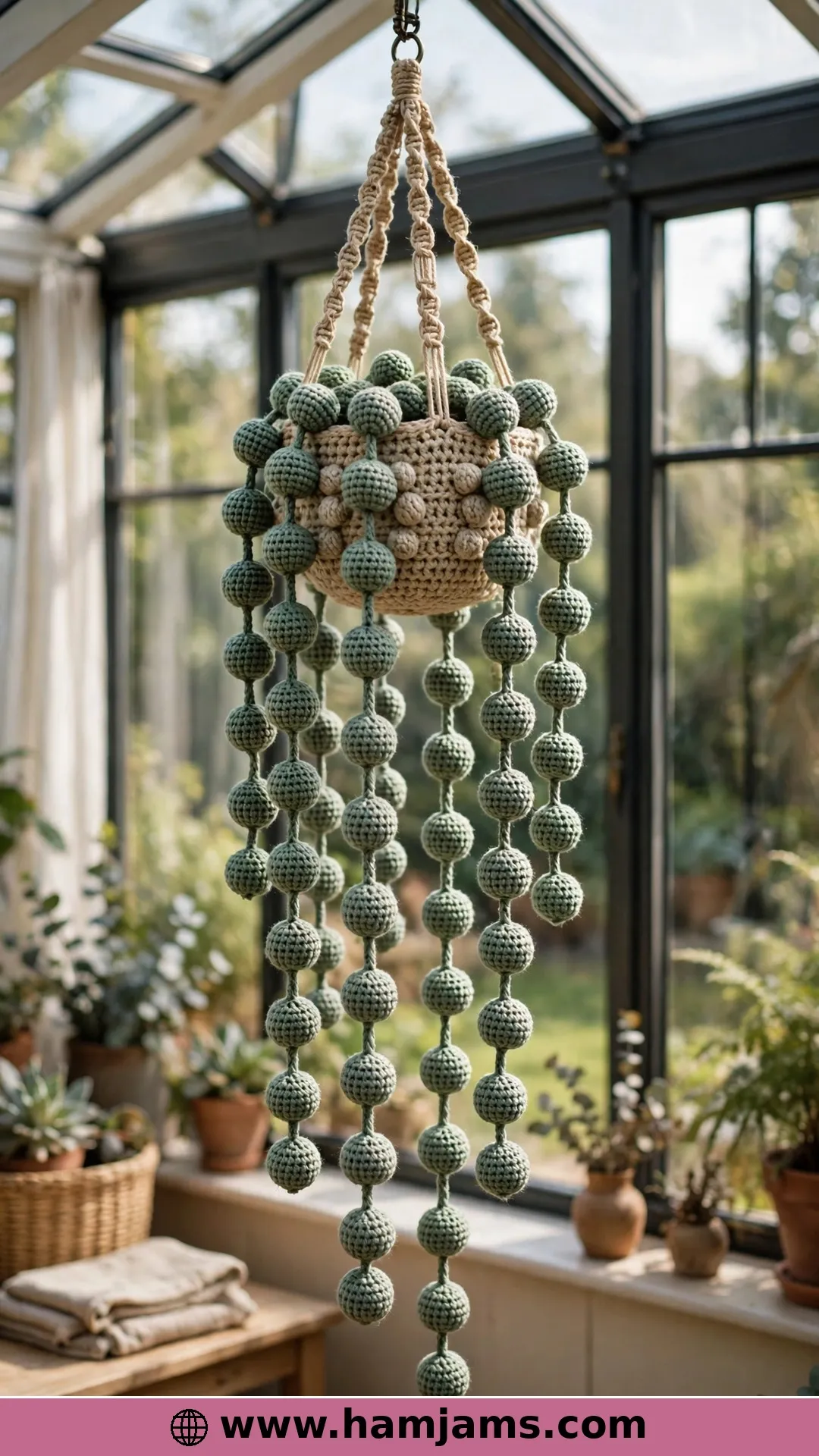 Big Hanging String of Pearls Plant