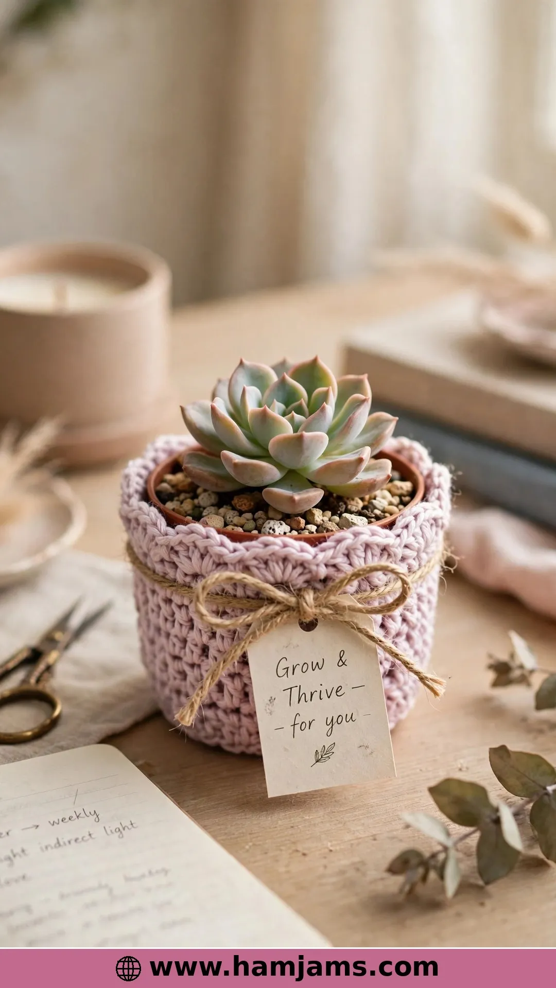 A Sweet Little Succulent Holder for Gifting