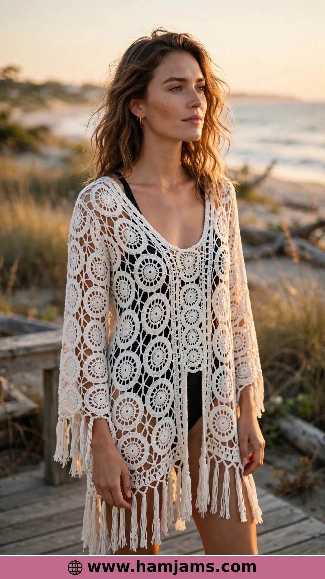 The Solana Circle Cover Up With Boho Fringe