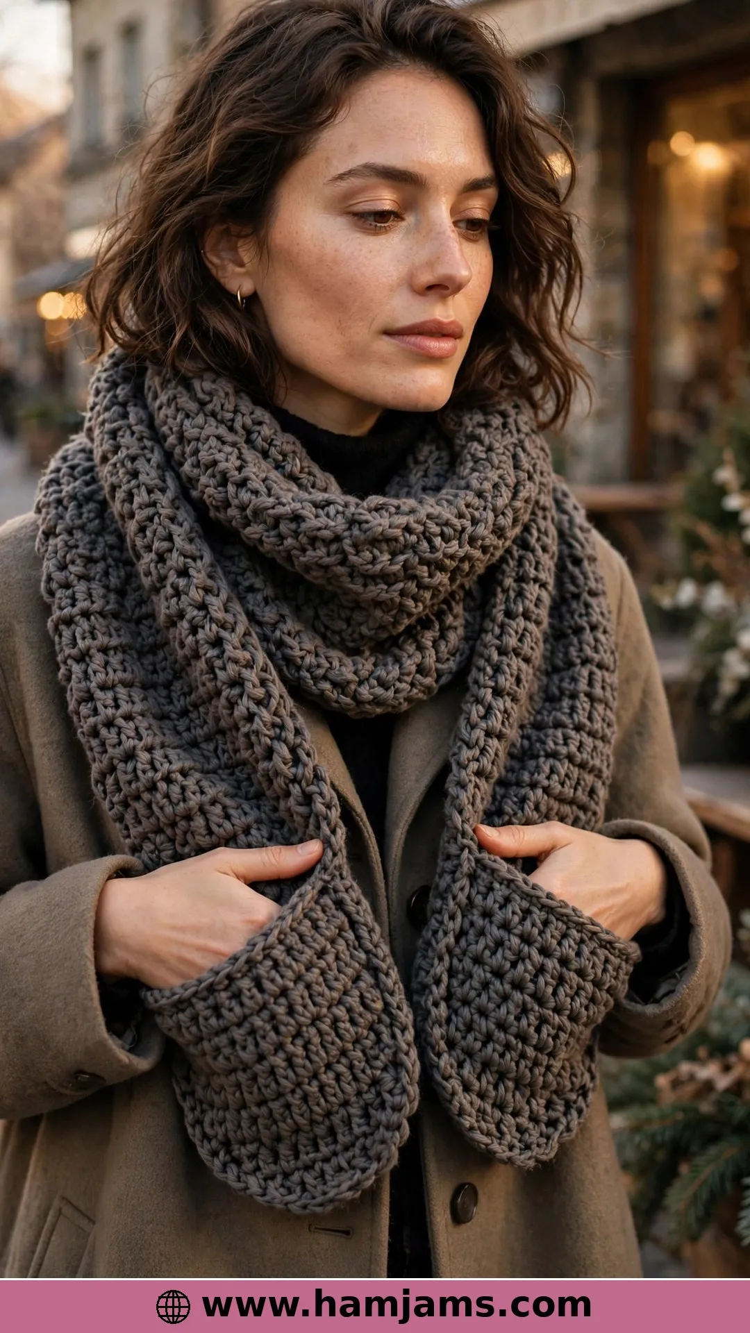 Alpine Stitch Texture in Self-Warming Yarn