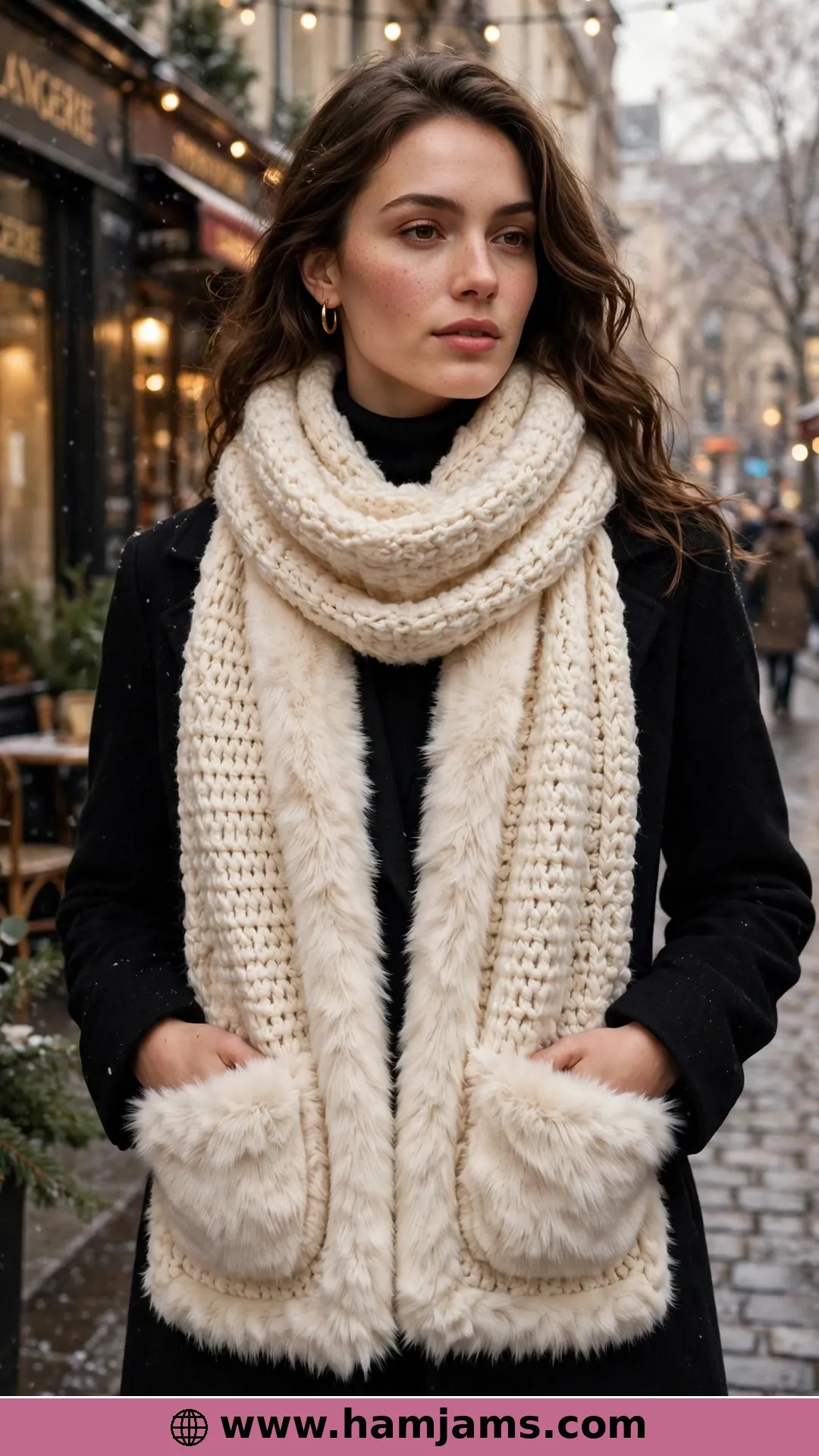 Faux Fur Pockets That Double as Mittens