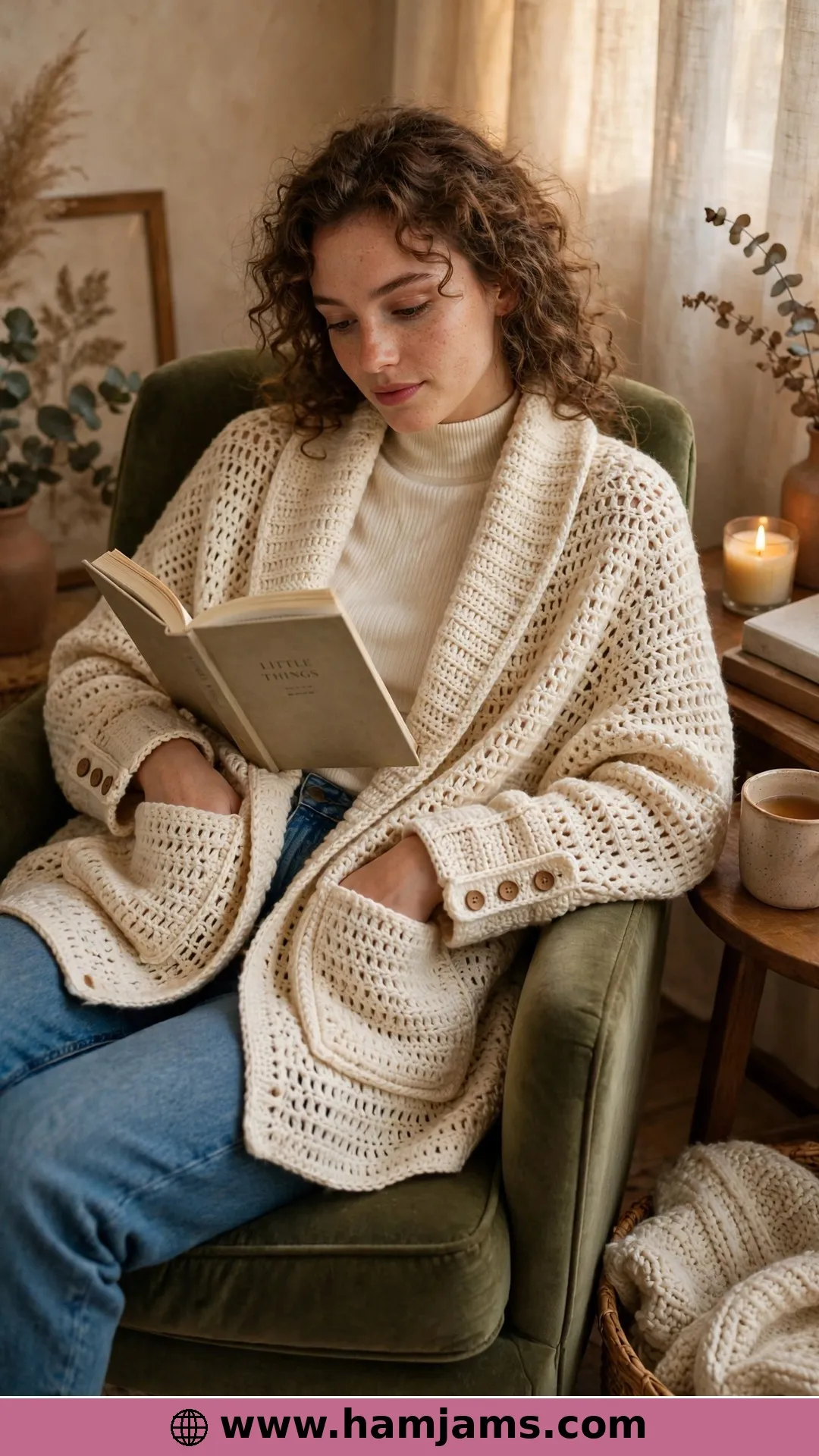 Simple Pocket Shawl by Love Life Yarn