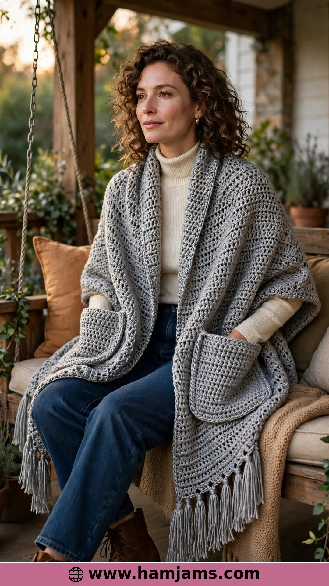 Easy & Simple Pocket Shawl by Okie Girl Bling'n'Things