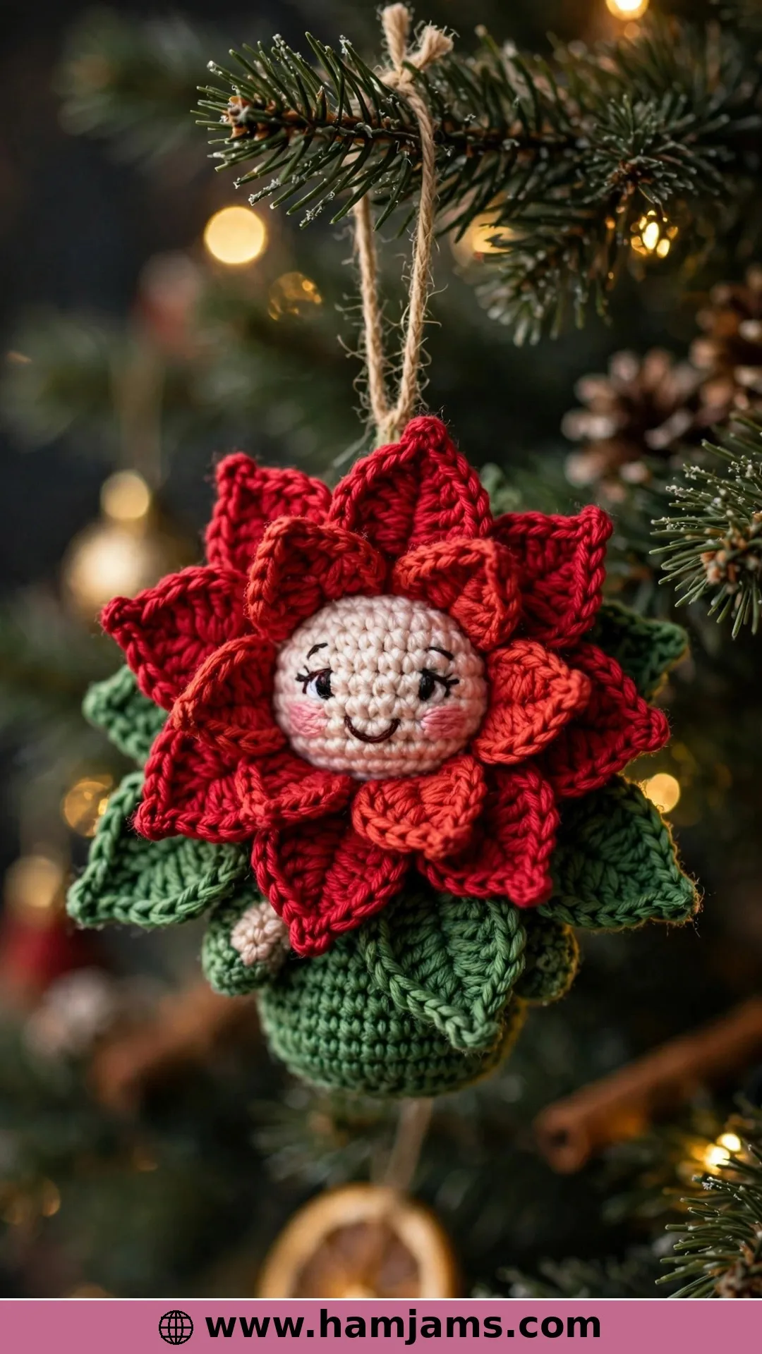 The No-Sew Poinsettia Doll