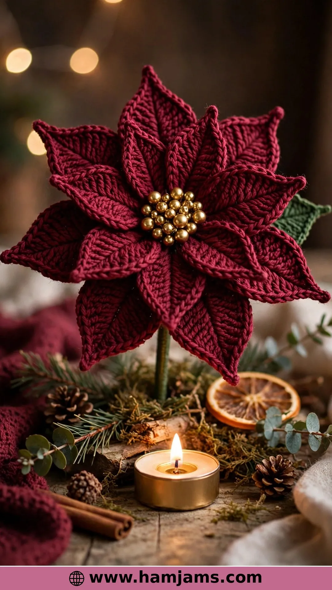 The Upcycled Ring Poinsettia